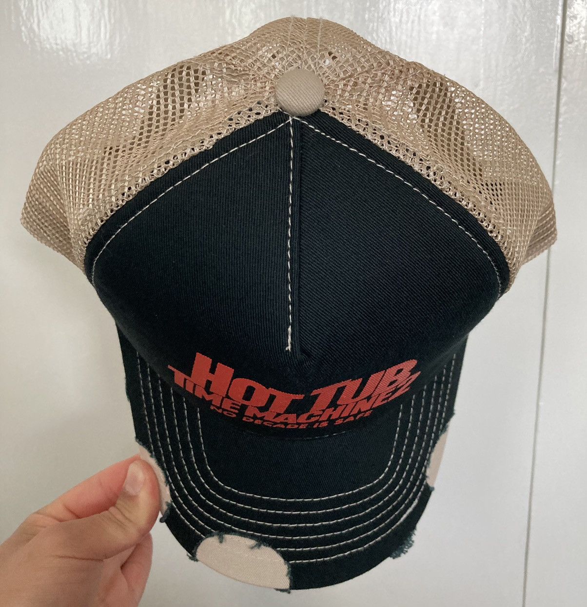 Vintage HOT TUB TIME MACHINE 2 MOVIE TRUCKER HAT CAP 2015 PROMO BLK Size ONE SIZE - 6 Thumbnail
