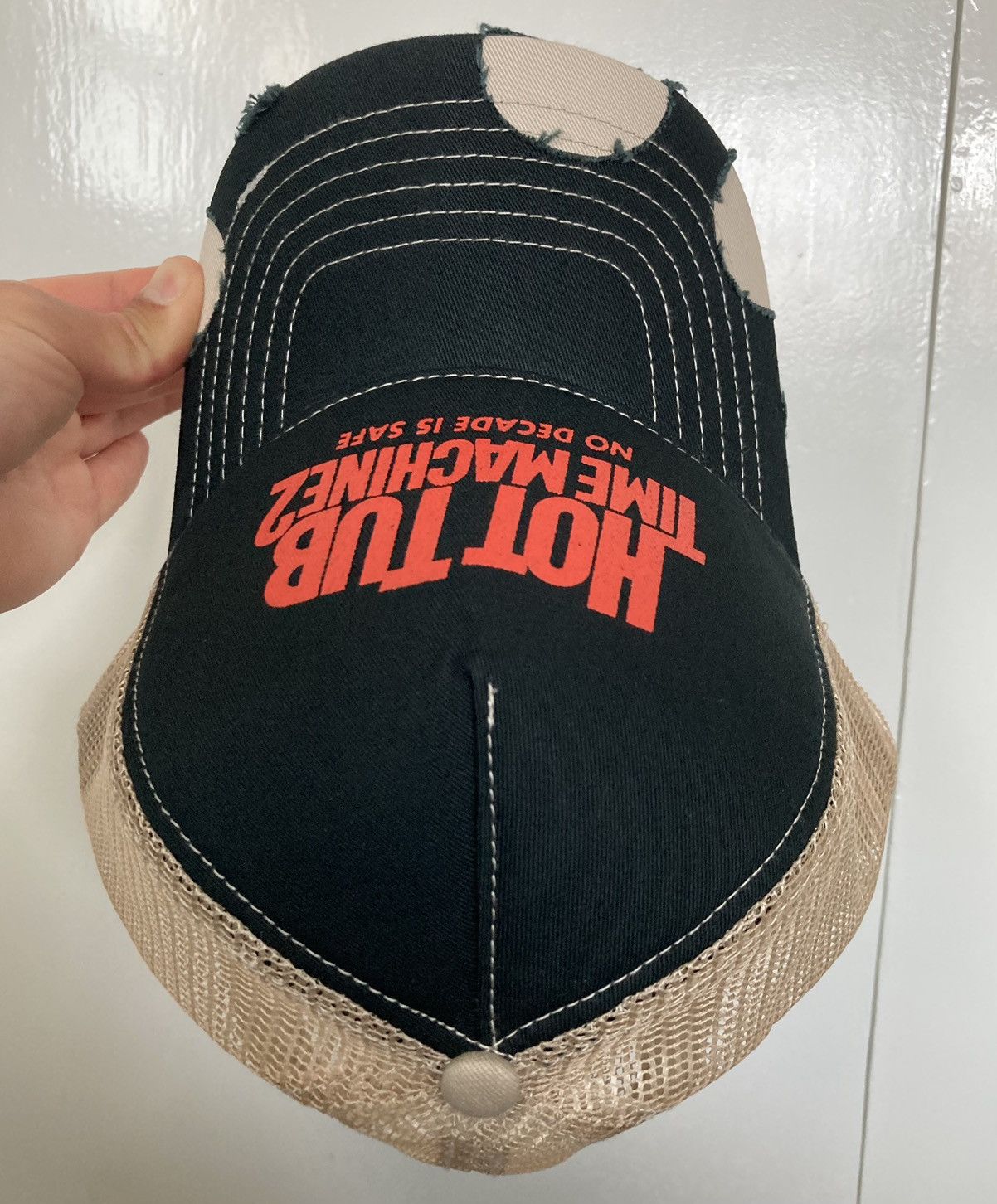 Vintage HOT TUB TIME MACHINE 2 MOVIE TRUCKER HAT CAP 2015 PROMO BLK Size ONE SIZE - 7 Thumbnail