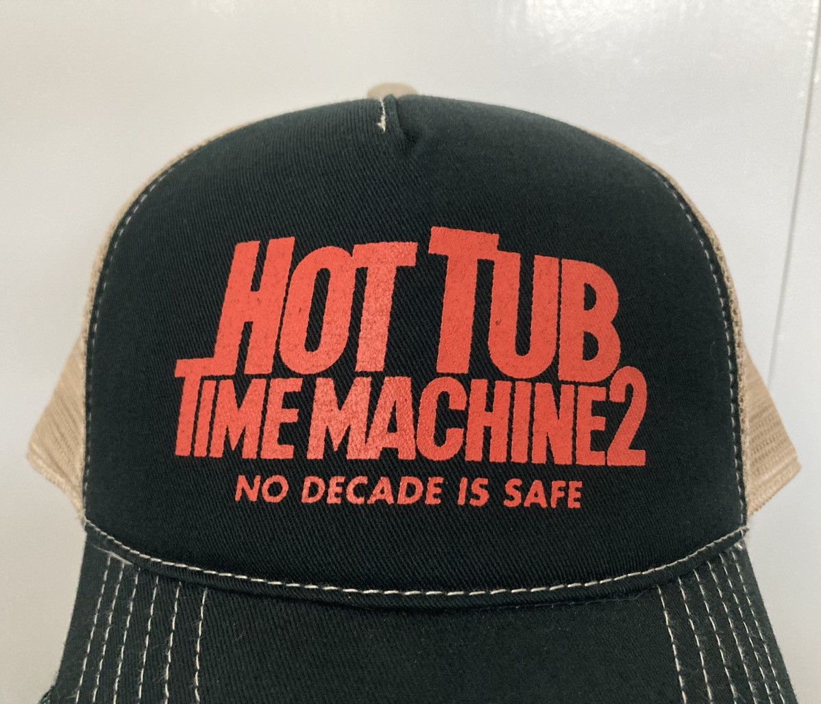 Vintage HOT TUB TIME MACHINE 2 MOVIE TRUCKER HAT CAP 2015 PROMO BLK Size ONE SIZE - 2 Thumbnail
