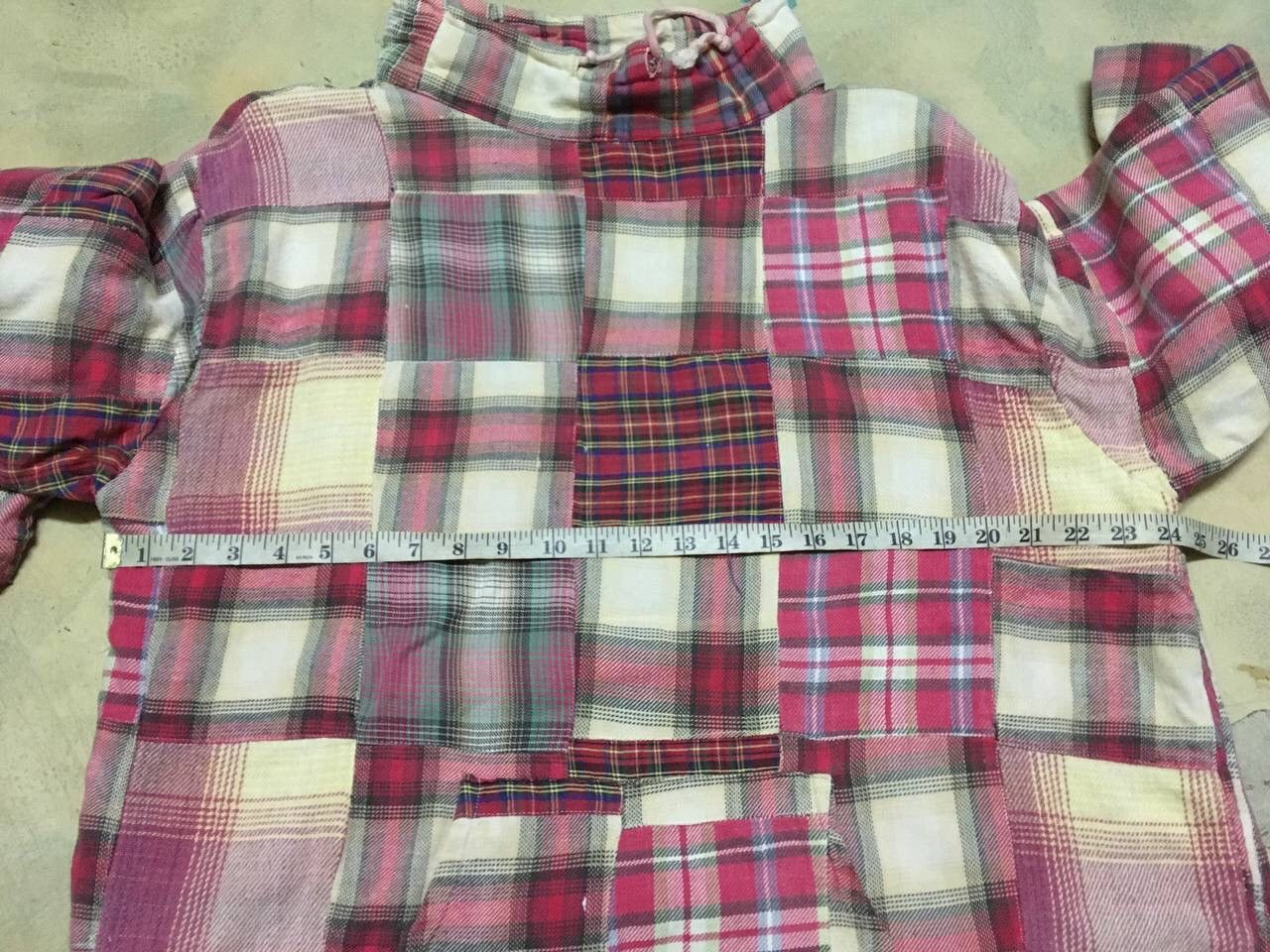 Japanese Brand Nepuca Patchwork Sweatshirt Red Tartan Size US L / EU 52-54 / 3 - 10 Thumbnail
