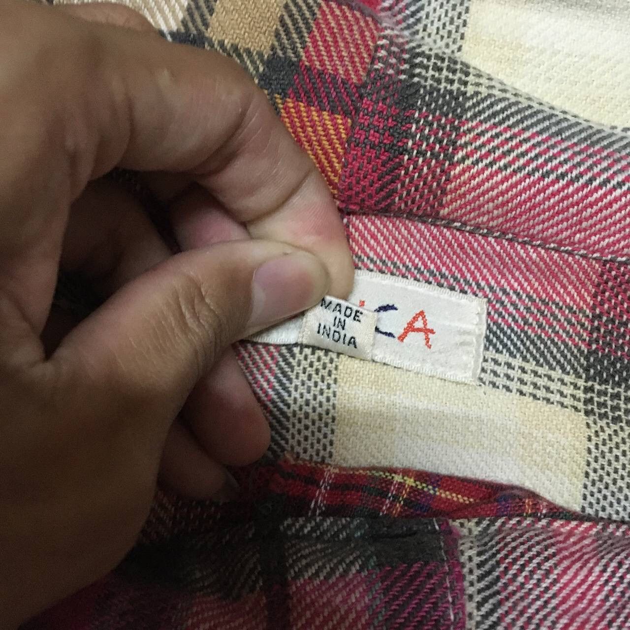 Japanese Brand Nepuca Patchwork Sweatshirt Red Tartan Size US L / EU 52-54 / 3 - 7 Thumbnail