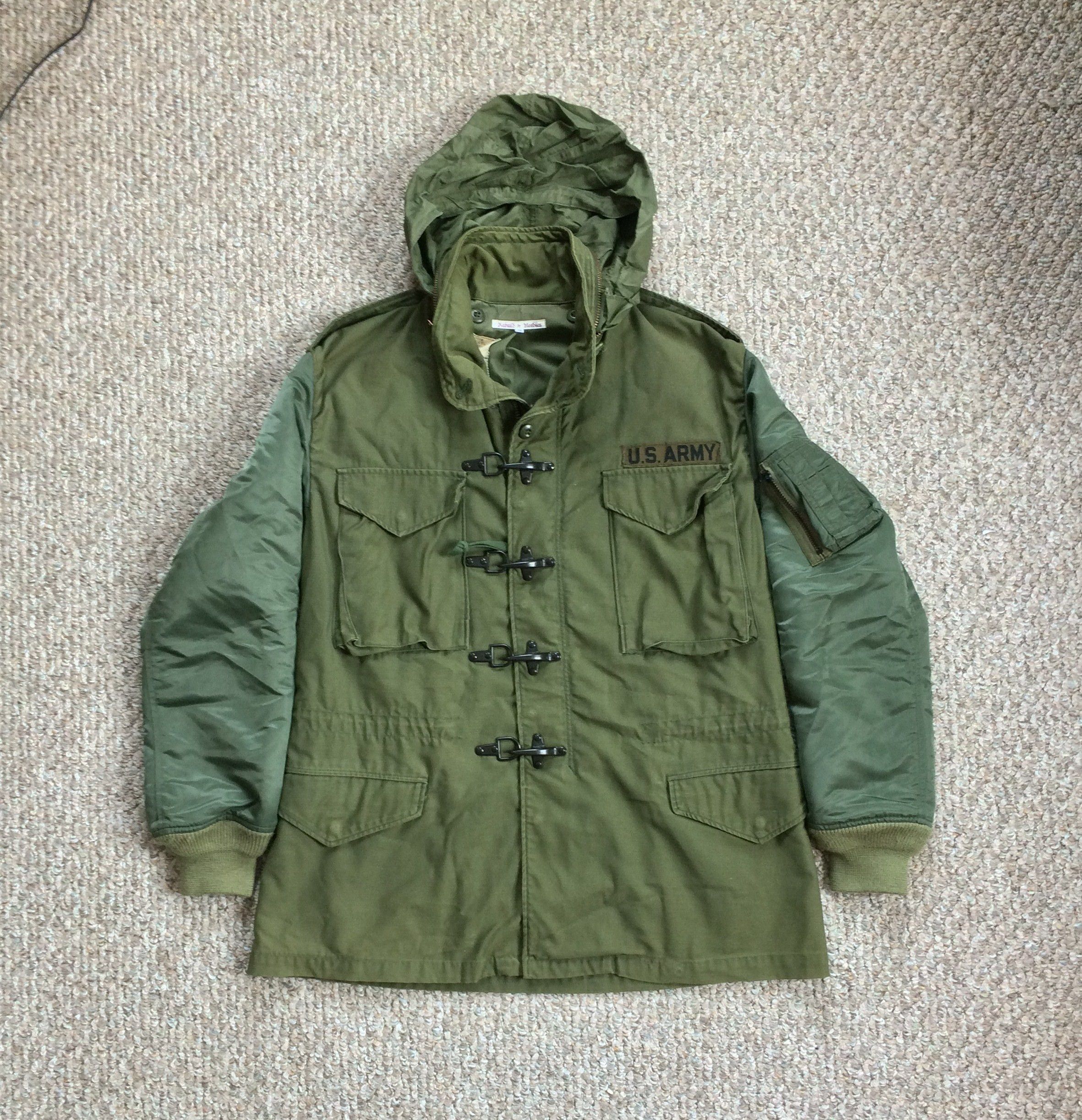 image of Rebuild By Needles Army Jacket in Green, Men's (Size Medium)