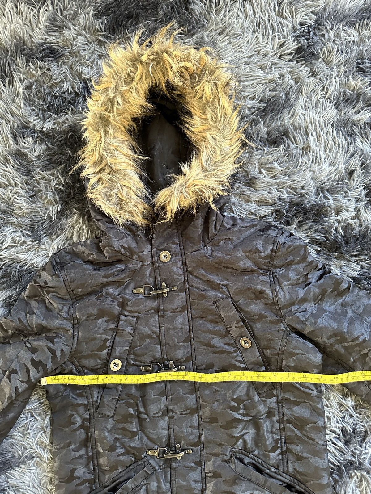 In The Attic 00's In The Attic digital camo black parka puffer jacket Size US M / EU 48-50 / 2 - 21 Thumbnail
