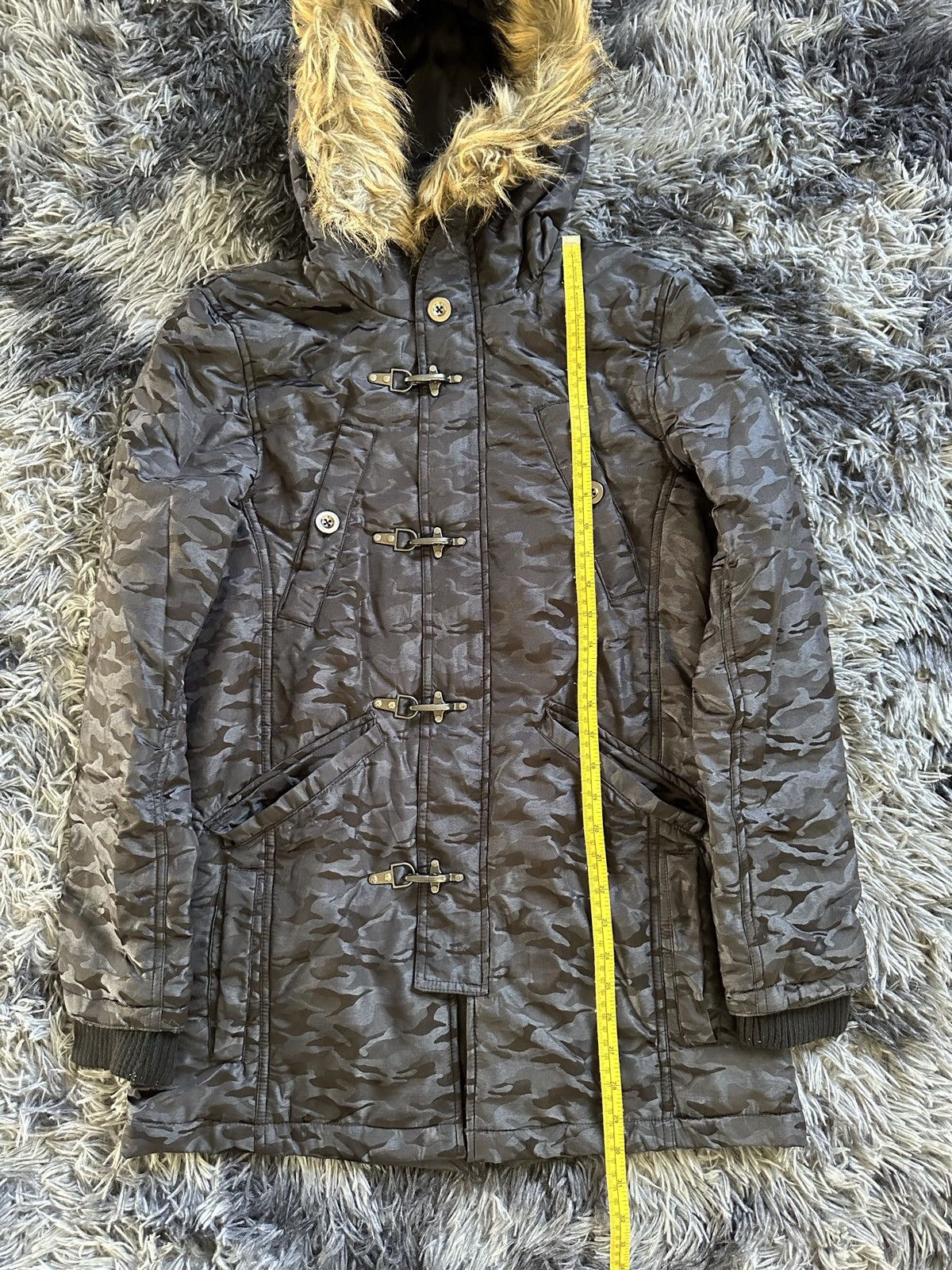 In The Attic 00's In The Attic digital camo black parka puffer jacket Size US M / EU 48-50 / 2 - 19 Thumbnail