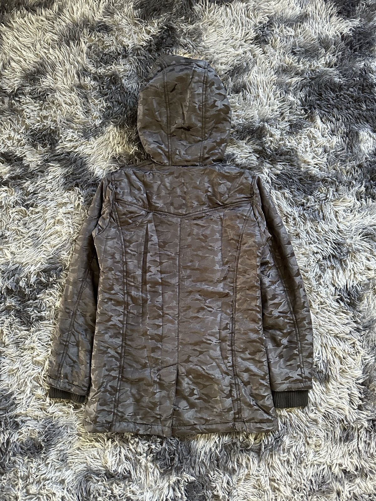 In The Attic 00's In The Attic digital camo black parka puffer jacket Size US M / EU 48-50 / 2 - 18 Thumbnail