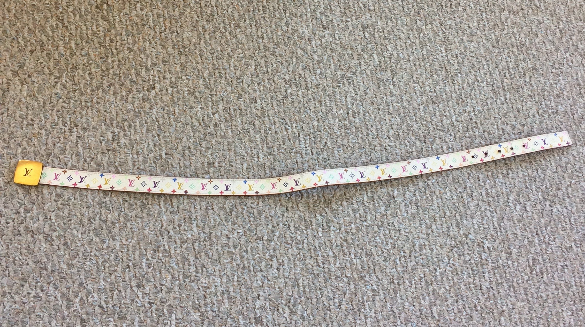Louis Vuitton × Takashi Murakami S/S 2003 Louis Murakami Multicolor Monogram Belt Size ONE SIZE - 7 Thumbnail