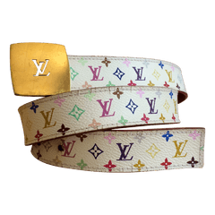 Louis Vuitton x Takashi Murakami Multicolour Monogram Belt –  purchasegarments