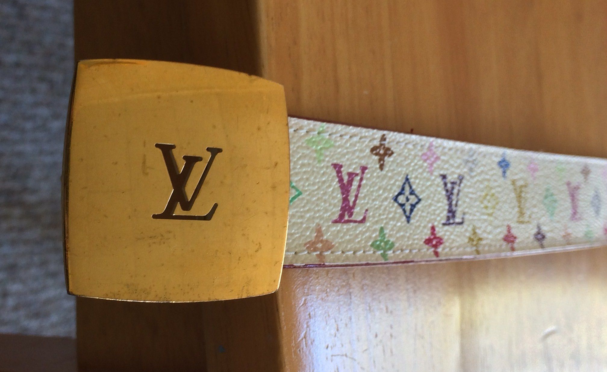 Louis Vuitton × Takashi Murakami S/S 2003 Louis Murakami Multicolor Monogram Belt Size ONE SIZE - 2 Thumbnail