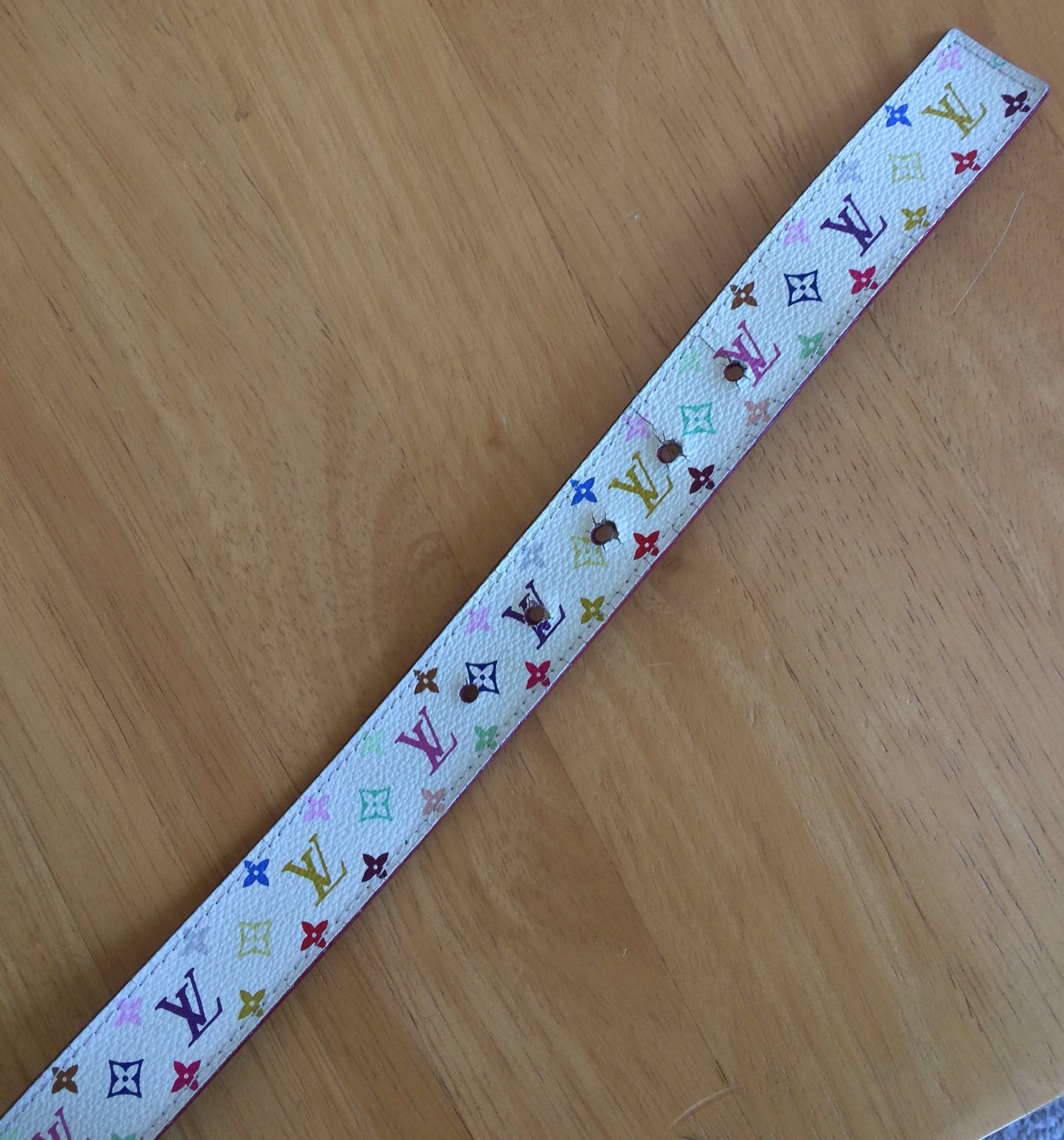Louis Vuitton × Takashi Murakami S/S 2003 Louis Murakami Multicolor Monogram Belt Size ONE SIZE - 4 Thumbnail