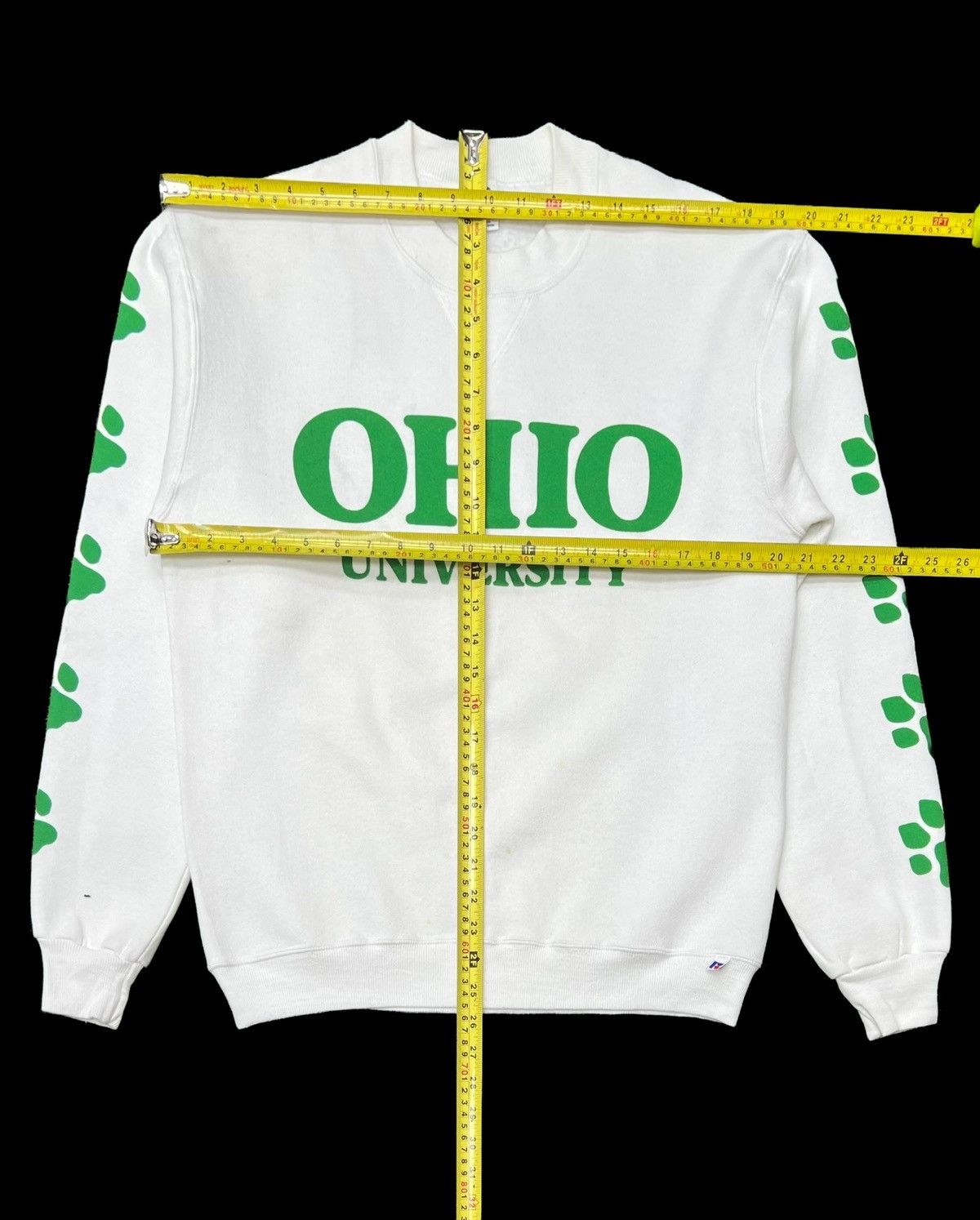 Russell Athletic × Vintage Vtg RUSSELL Ohio University Big Spellout Logo Crewneck Size US M / EU 48-50 / 2 - 14 Thumbnail