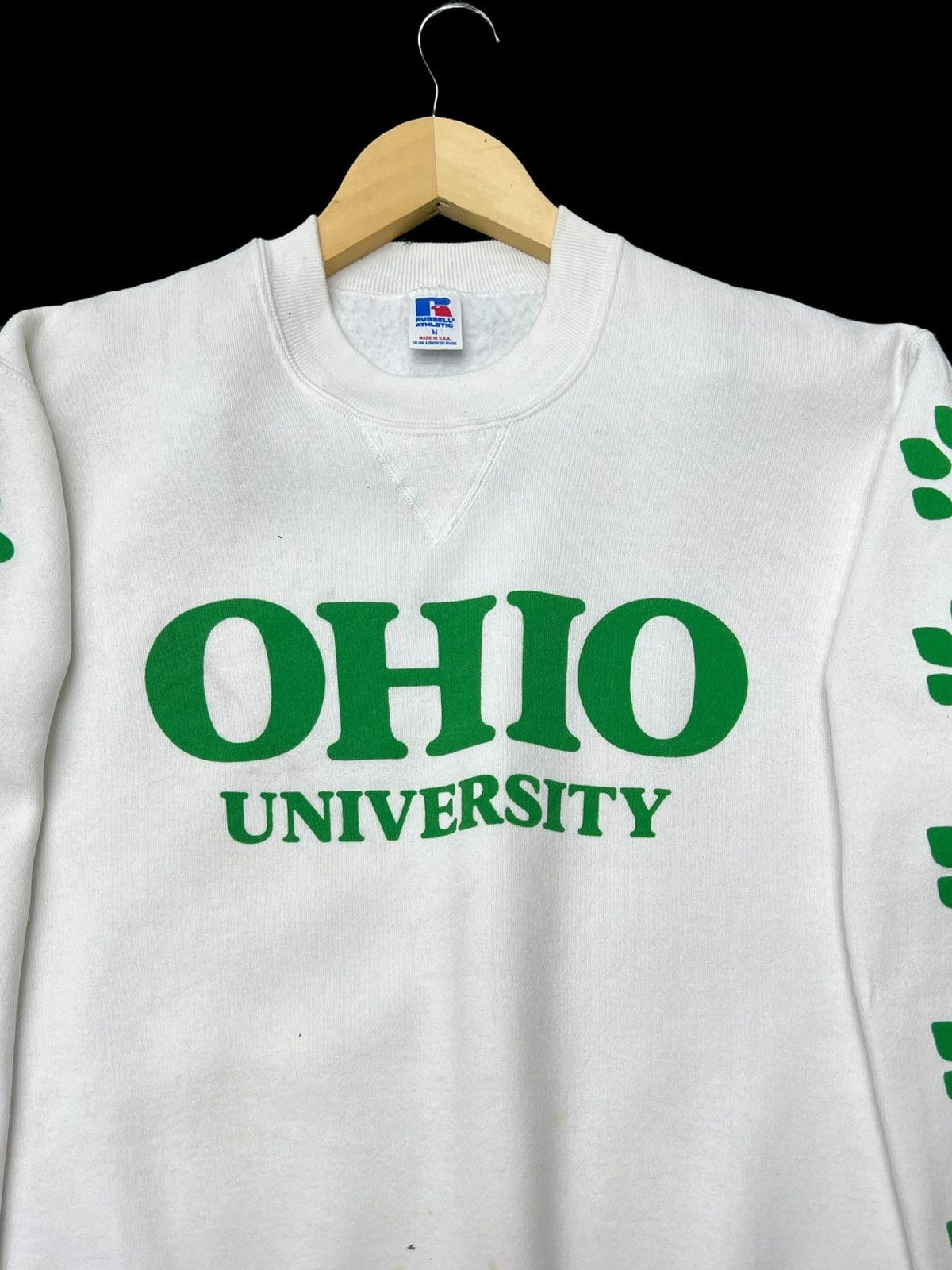Russell Athletic × Vintage Vtg RUSSELL Ohio University Big Spellout Logo Crewneck Size US M / EU 48-50 / 2 - 4 Thumbnail