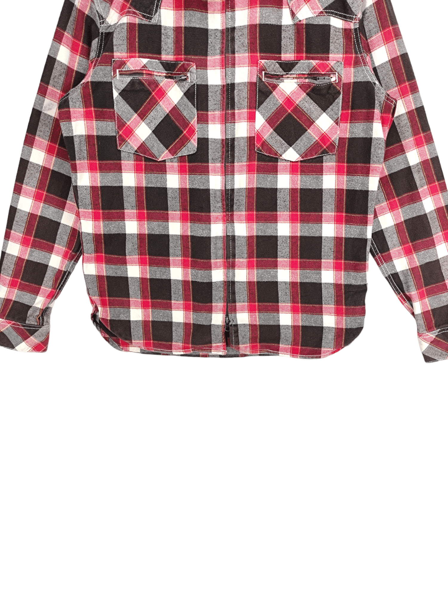 Flannel Steals🔥Flannel Jacket Checkered Zip Up by Alphasophy Size US M / EU 48-50 / 2 - 7 Thumbnail