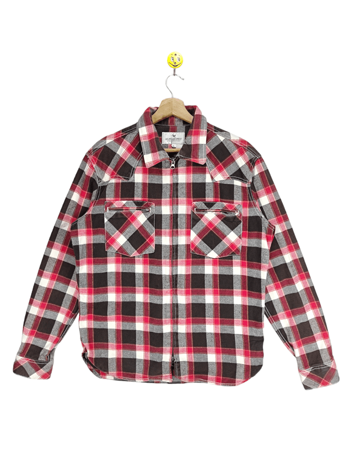 Flannel Steals🔥Flannel Jacket Checkered Zip Up by Alphasophy Size US M / EU 48-50 / 2 - 1 Thumbnail