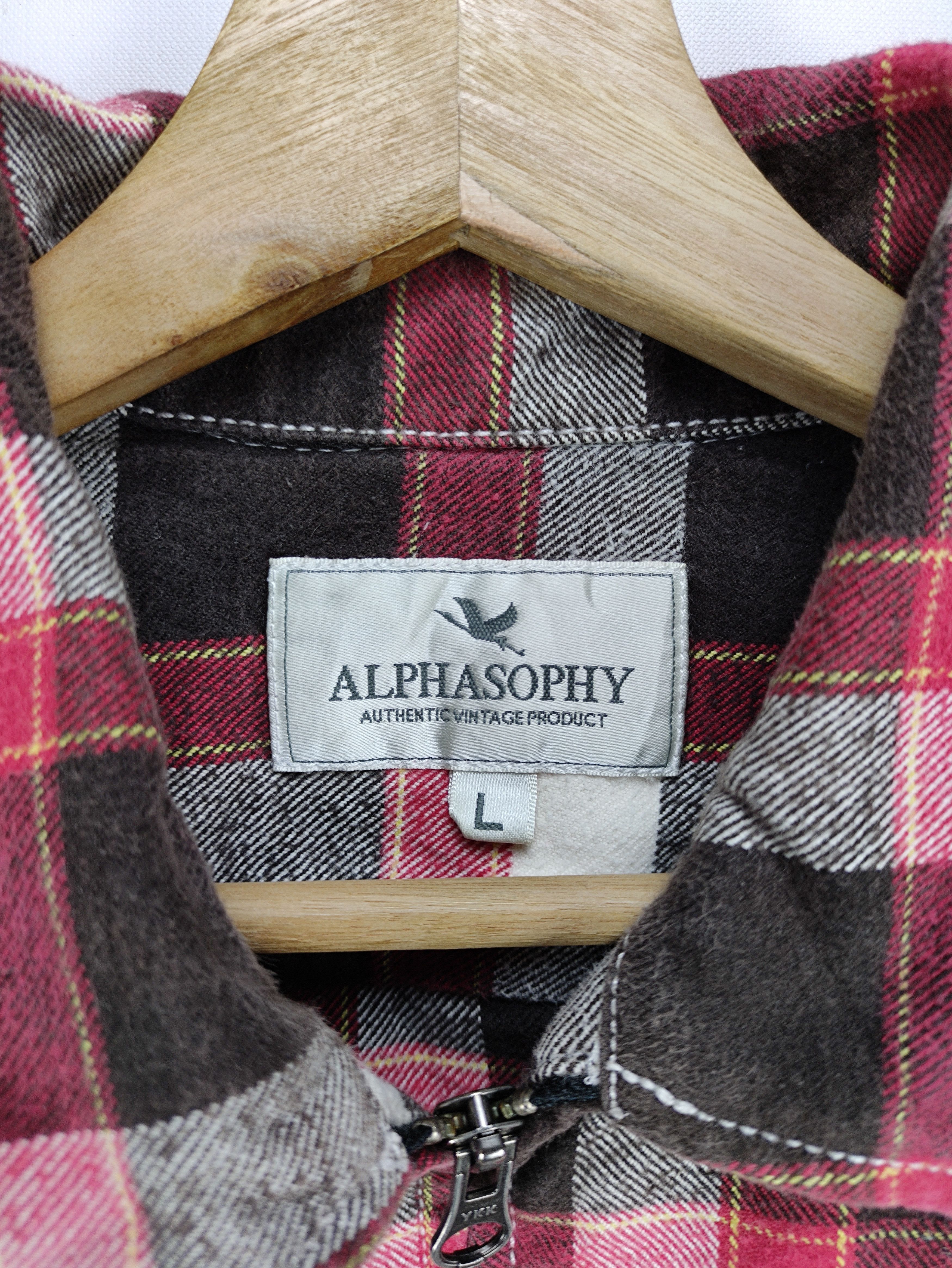 Flannel Steals🔥Flannel Jacket Checkered Zip Up by Alphasophy Size US M / EU 48-50 / 2 - 3 Thumbnail