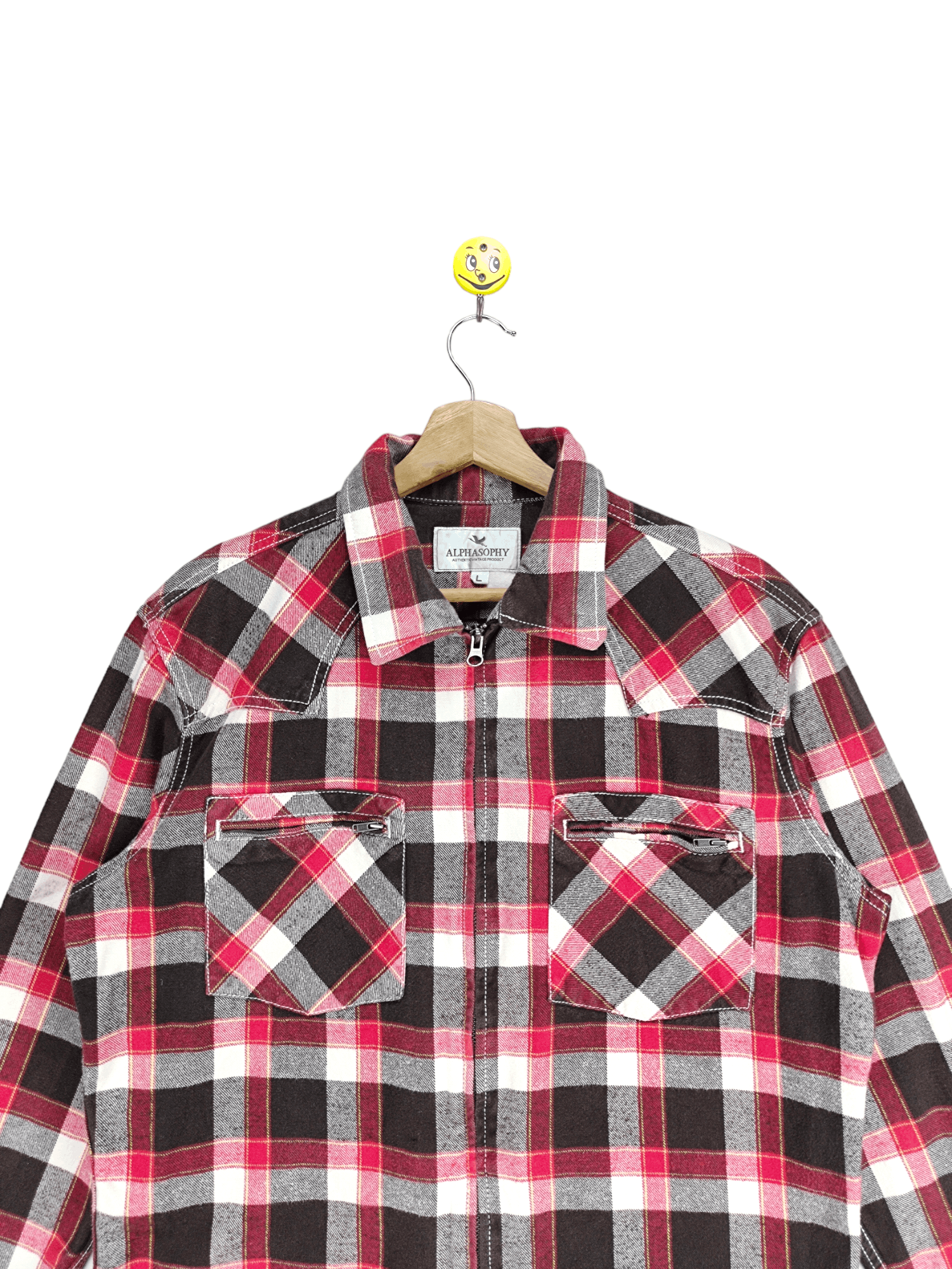 Flannel Steals🔥Flannel Jacket Checkered Zip Up by Alphasophy Size US M / EU 48-50 / 2 - 6 Thumbnail