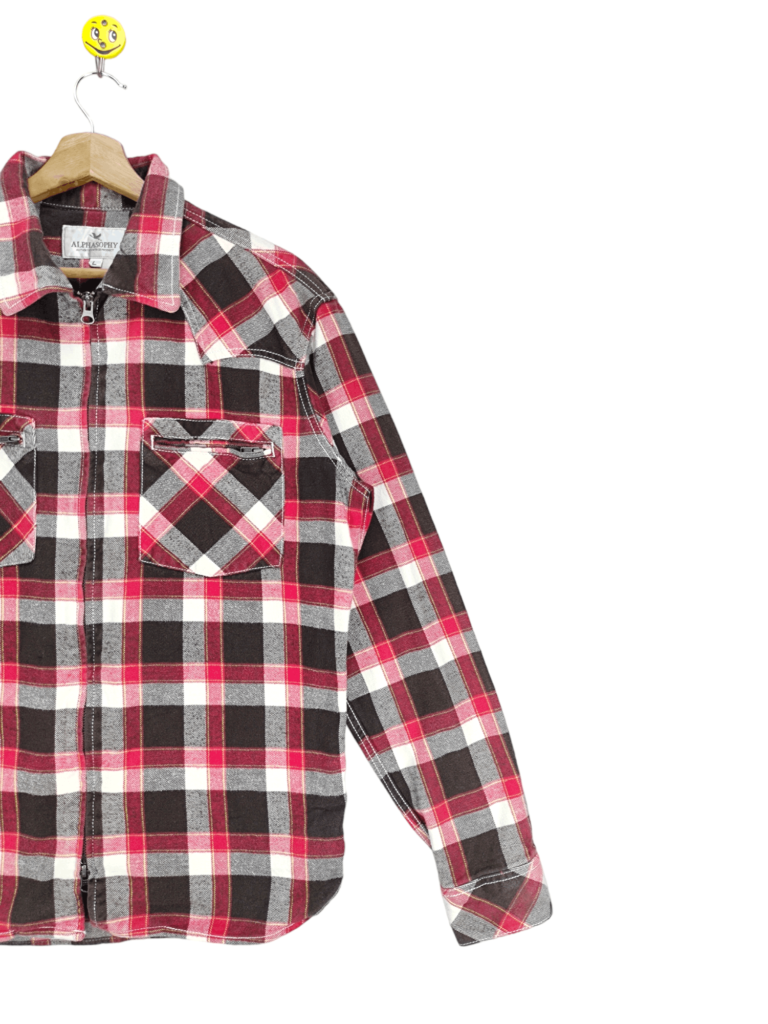 Flannel Steals🔥Flannel Jacket Checkered Zip Up by Alphasophy Size US M / EU 48-50 / 2 - 5 Thumbnail