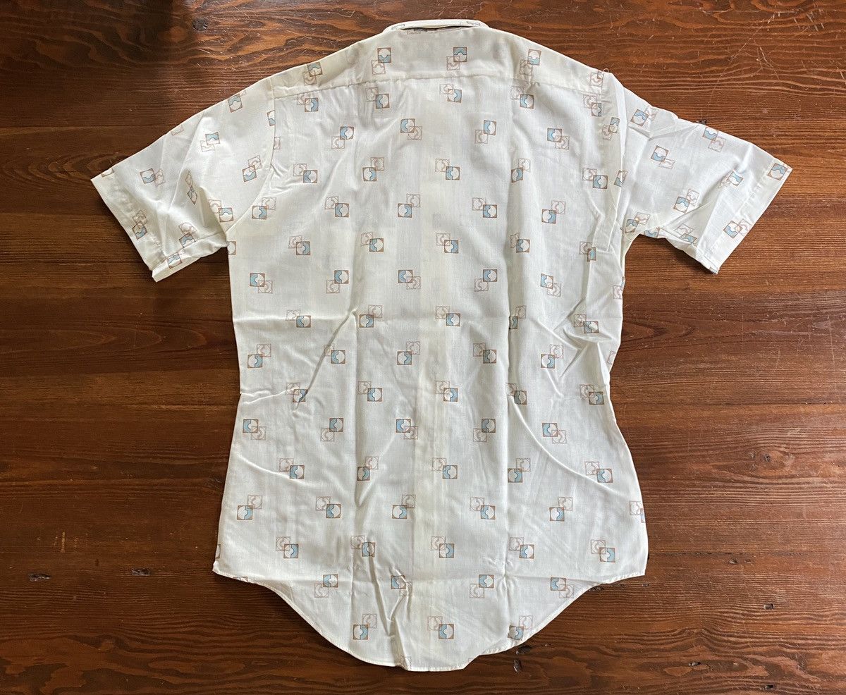 Arrow Vintage 70’s Arrow Textile Pattern Short Sleeve Button Up Size US S / EU 44-46 / 1 - 12 Thumbnail