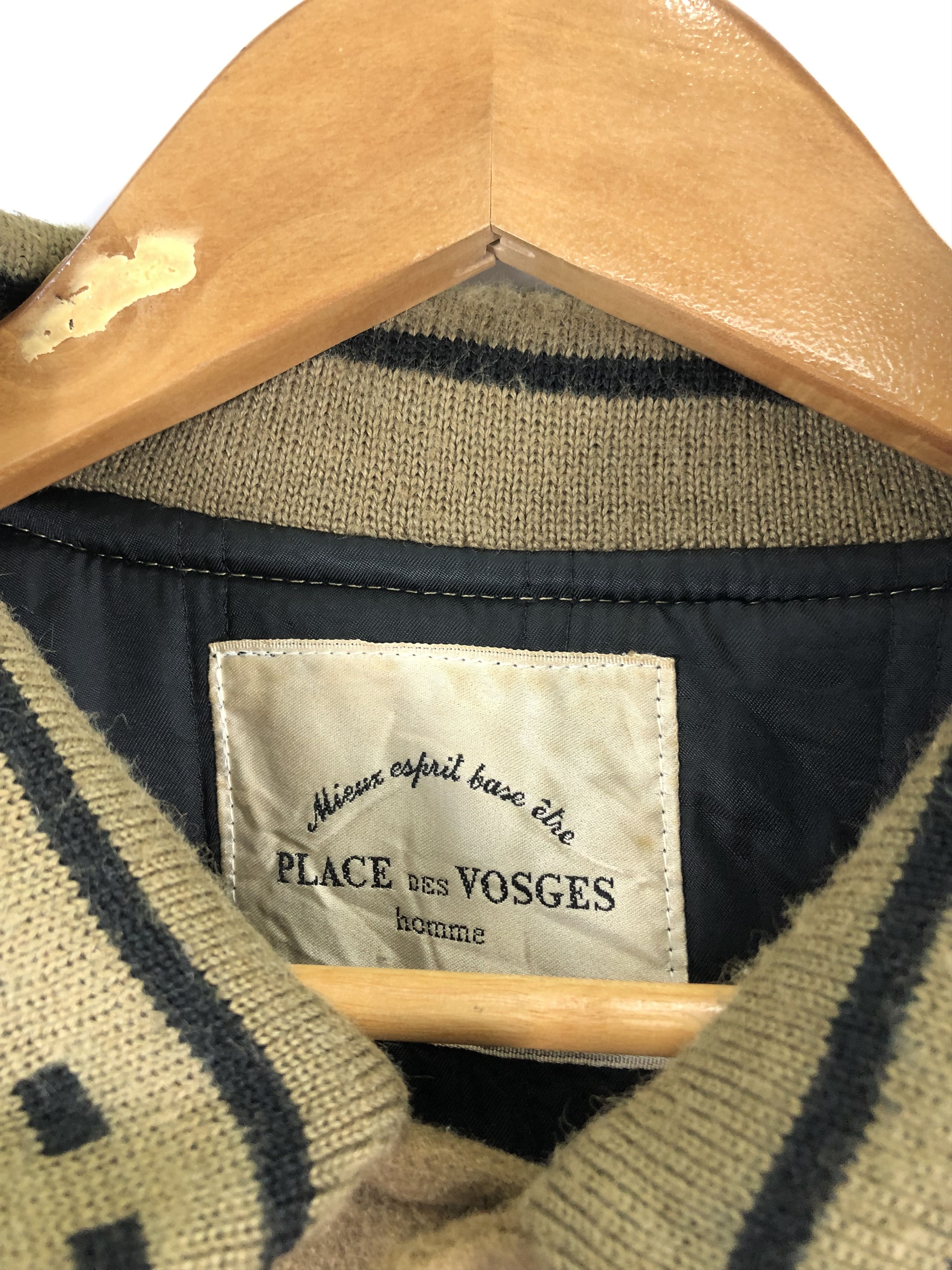 Designer Vintage 80s Place Des Vosges Varsity Leather Sleeve V0241 Size US L / EU 52-54 / 3 - 8 Thumbnail