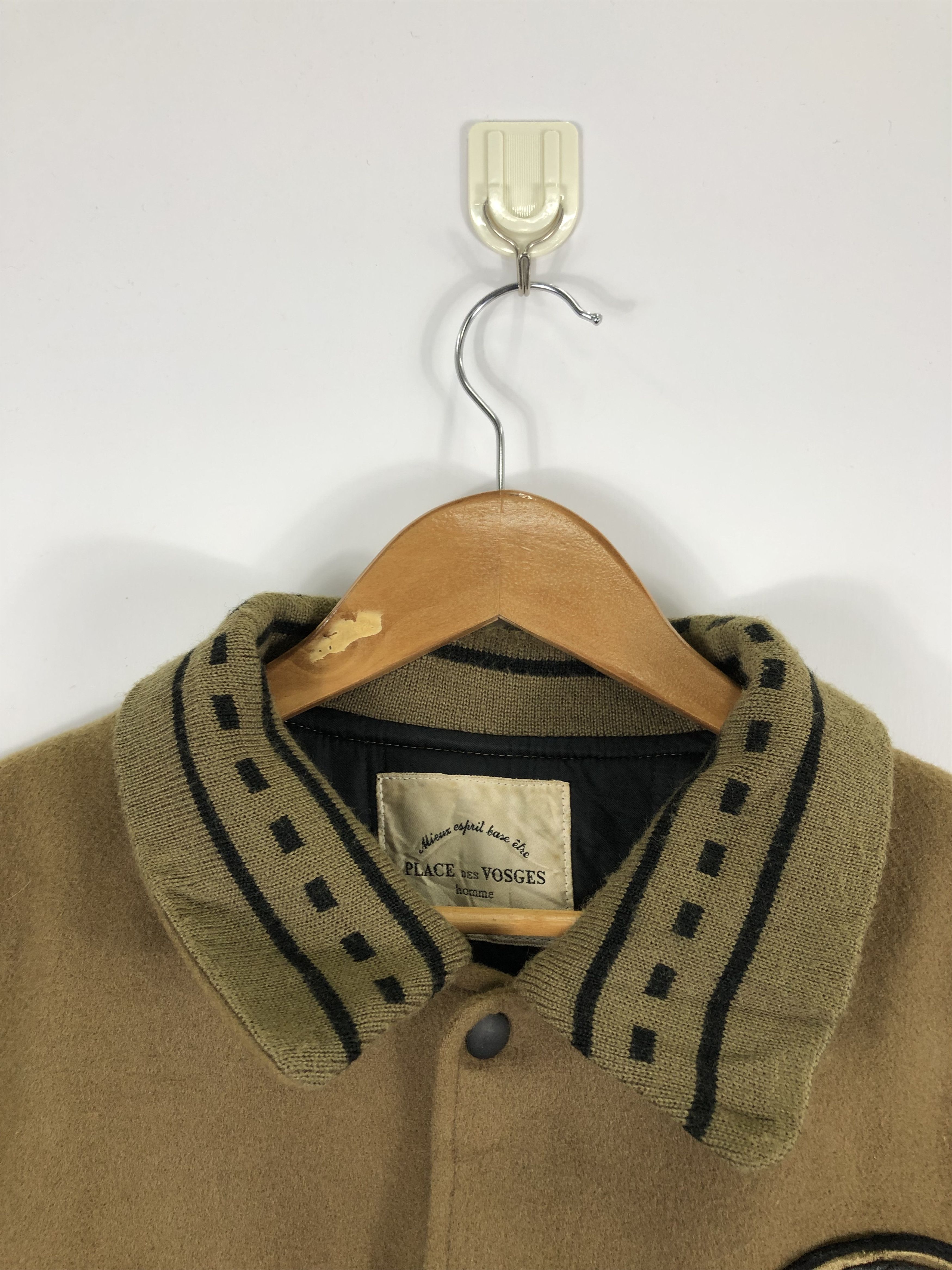 Designer Vintage 80s Place Des Vosges Varsity Leather Sleeve V0241 Size US L / EU 52-54 / 3 - 7 Thumbnail
