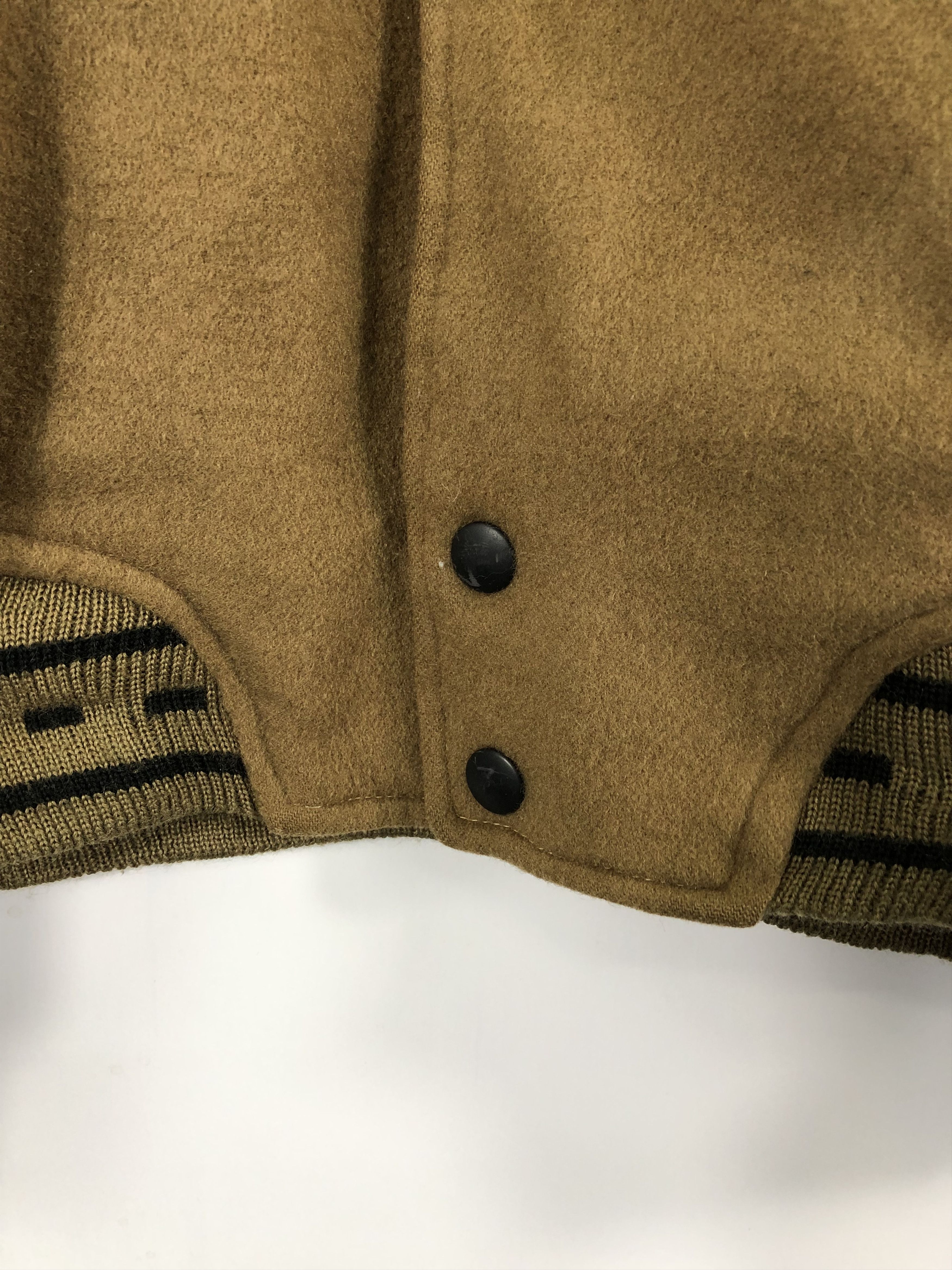 Designer Vintage 80s Place Des Vosges Varsity Leather Sleeve V0241 Size US L / EU 52-54 / 3 - 9 Thumbnail
