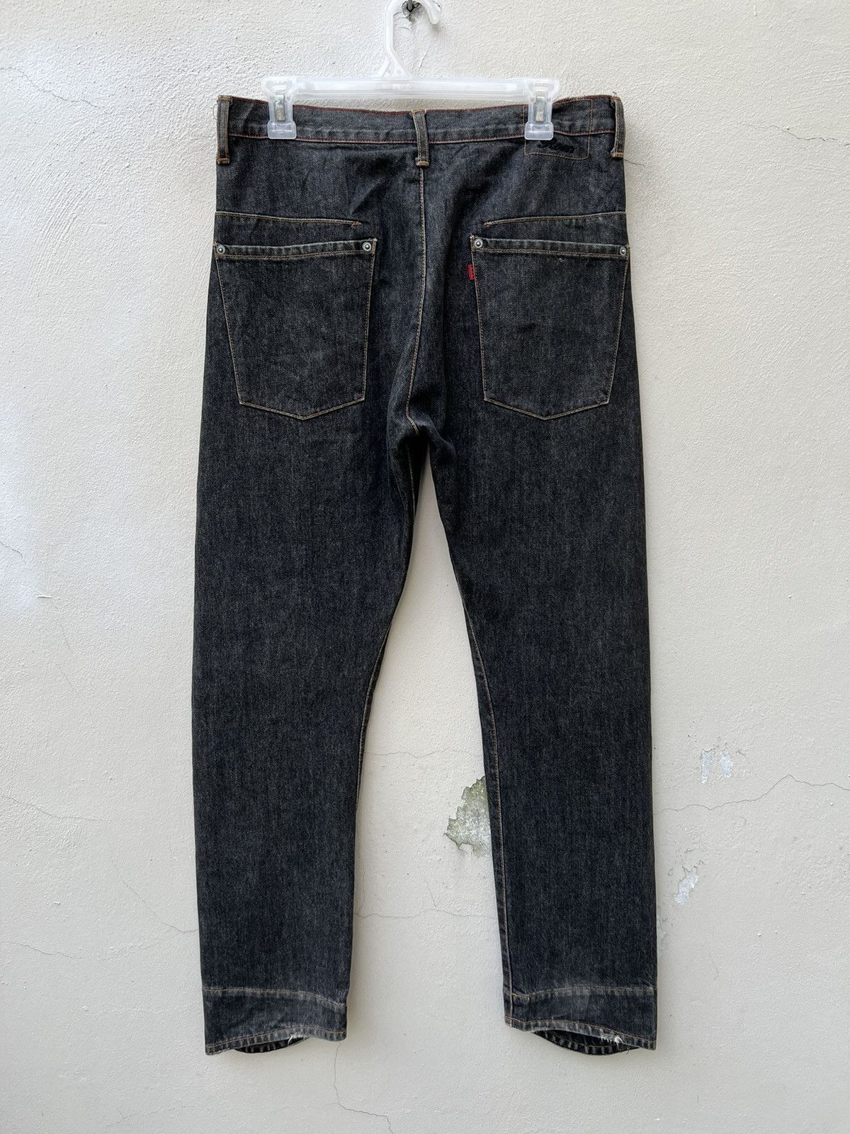 roarguns Vintage 90s Hiromu ROEN Japan Fade Denim Distressed Jeans Size US 30 / EU 46 - 12 Thumbnail