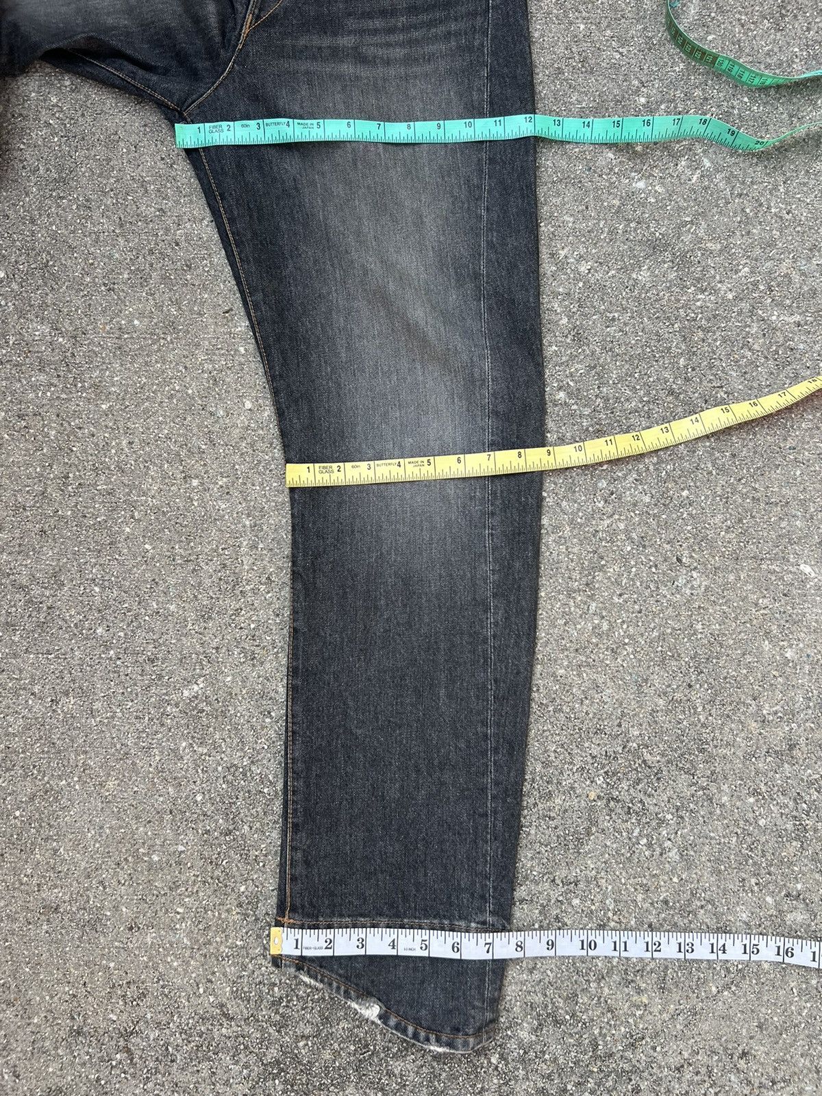 roarguns Vintage 90s Hiromu ROEN Japan Fade Denim Distressed Jeans Size US 30 / EU 46 - 3 Thumbnail