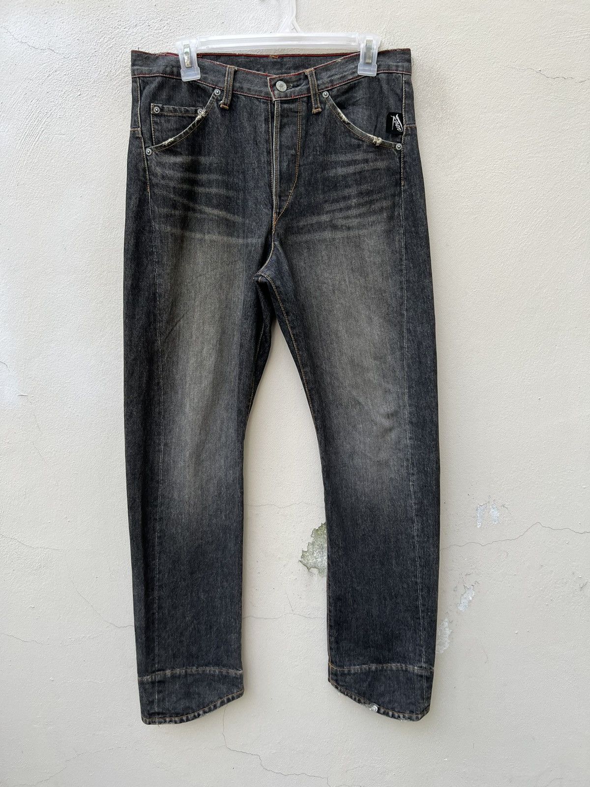 roarguns Vintage 90s Hiromu ROEN Japan Fade Denim Distressed Jeans Size US 30 / EU 46 - 6 Thumbnail