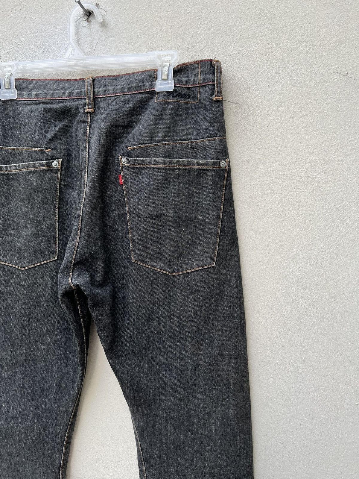 roarguns Vintage 90s Hiromu ROEN Japan Fade Denim Distressed Jeans Size US 30 / EU 46 - 15 Thumbnail