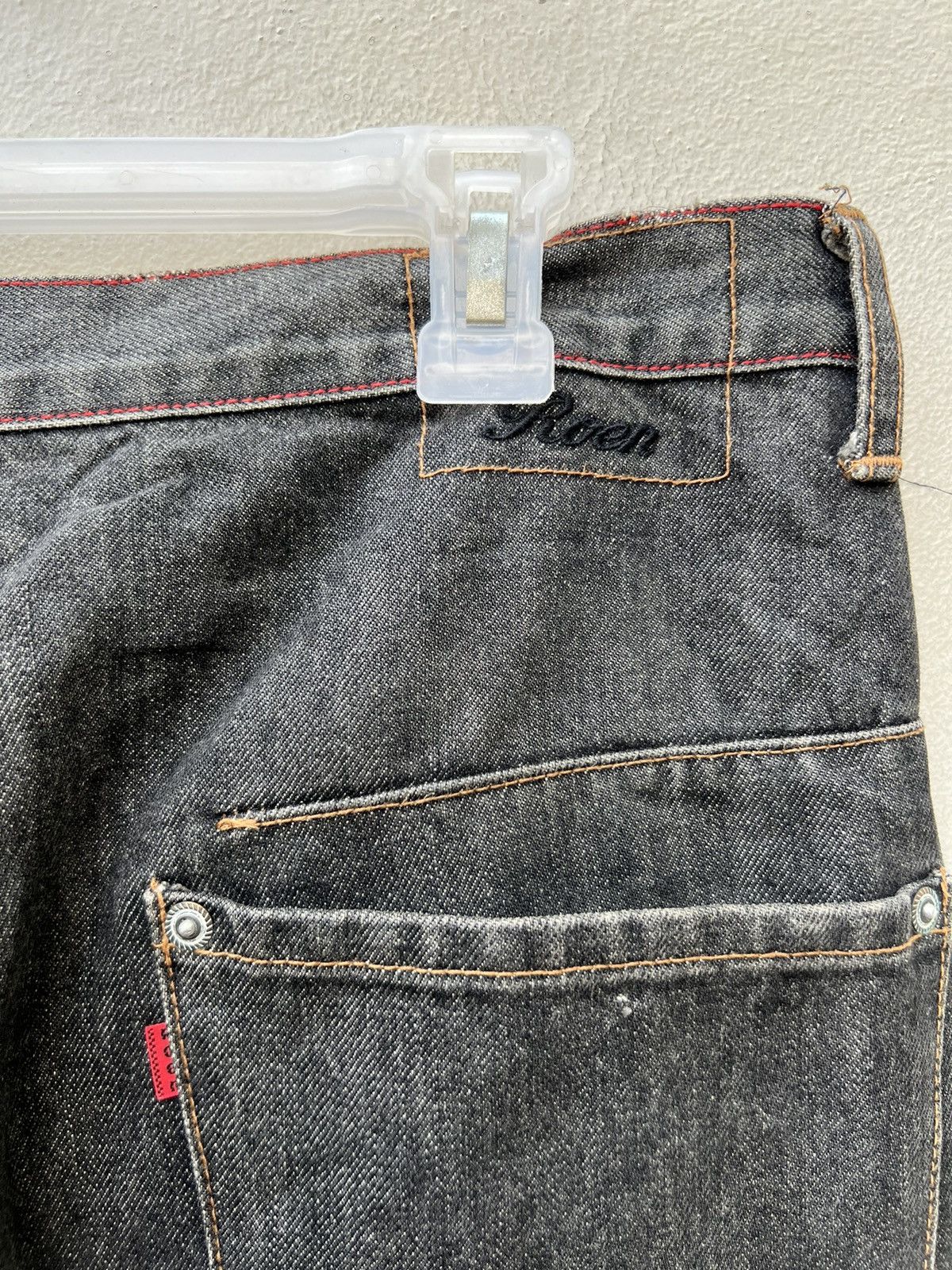 roarguns Vintage 90s Hiromu ROEN Japan Fade Denim Distressed Jeans Size US 30 / EU 46 - 16 Thumbnail