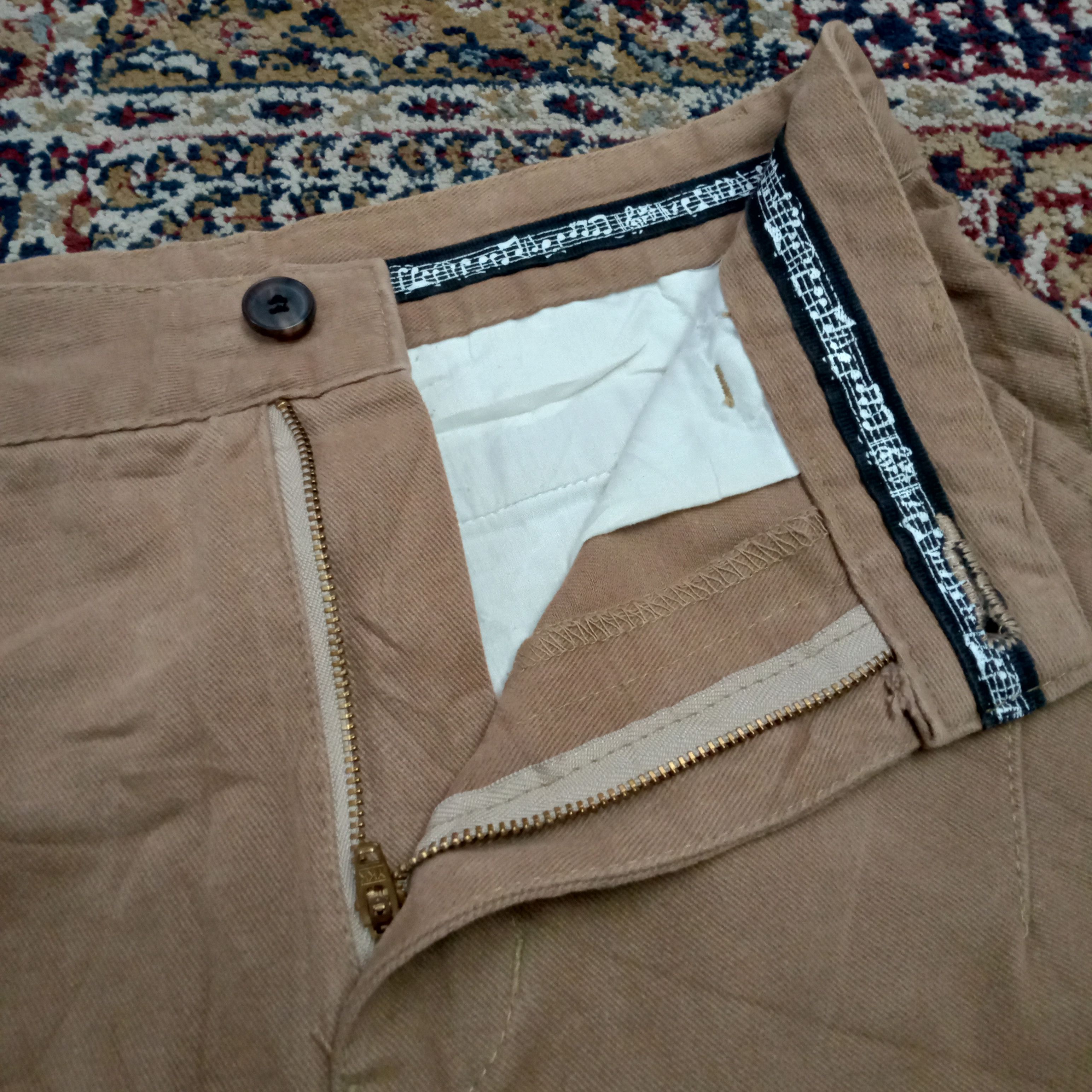 Number (N)ine × Takahiromiyashita The Soloist. Number (N)ine Khaki Cropped Pants Size US 30 / EU 46 - 5 Thumbnail