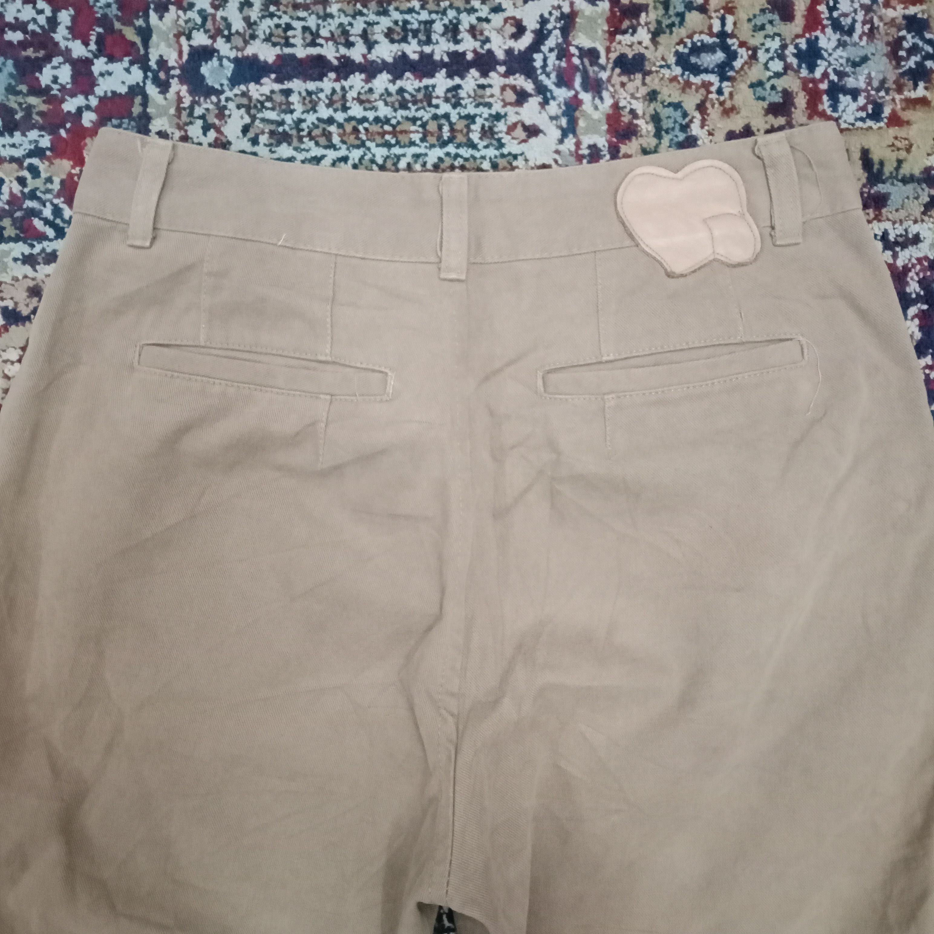 Number (N)ine × Takahiromiyashita The Soloist. Number (N)ine Khaki Cropped Pants Size US 30 / EU 46 - 2 Thumbnail
