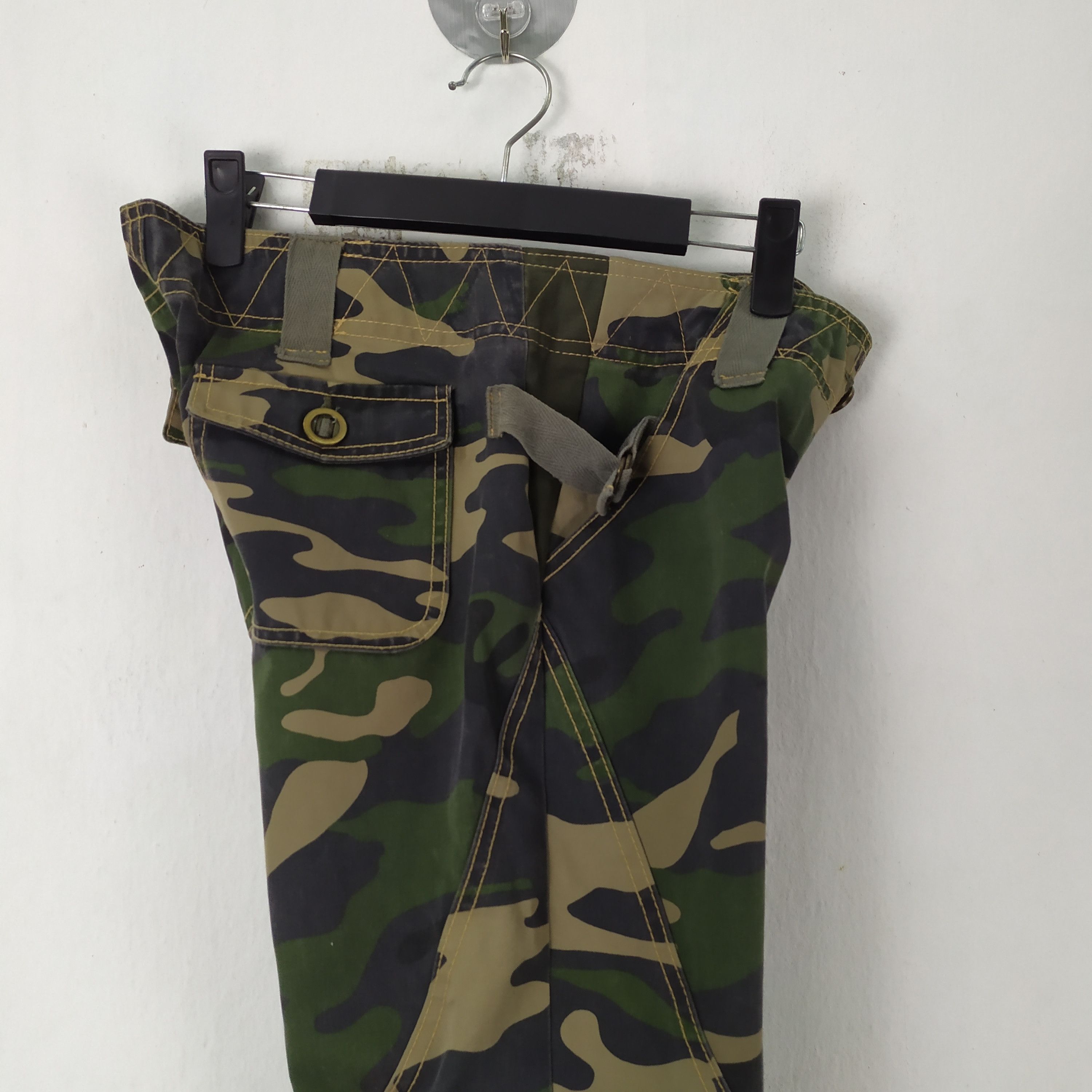 ADDICT ADDICTION CAMO LOWRISE CARGO PANTS MULTIPOCKET BAPE STYLE Size US 29 - 21 Thumbnail