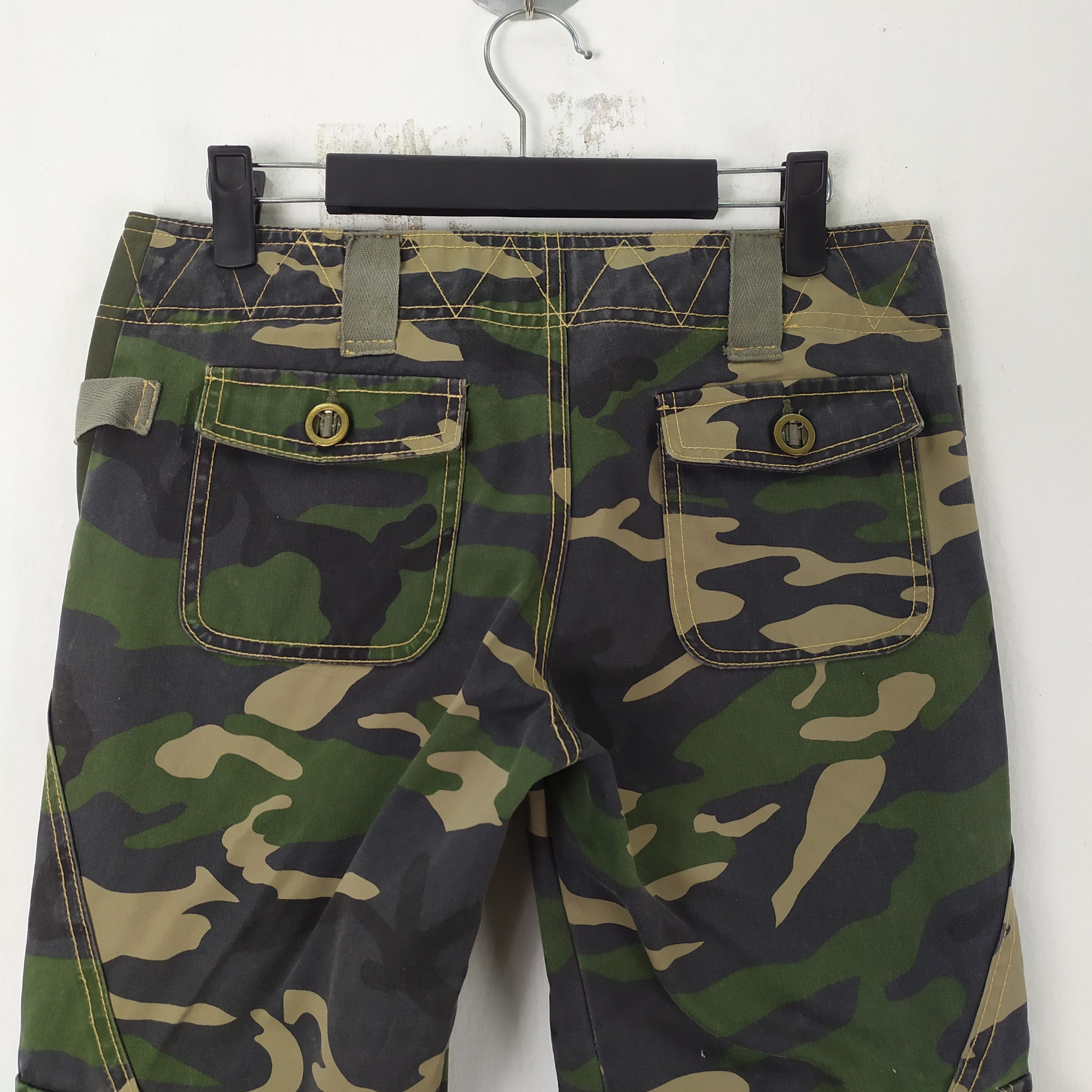 ADDICT ADDICTION CAMO LOWRISE CARGO PANTS MULTIPOCKET BAPE STYLE Size US 29 - 15 Thumbnail