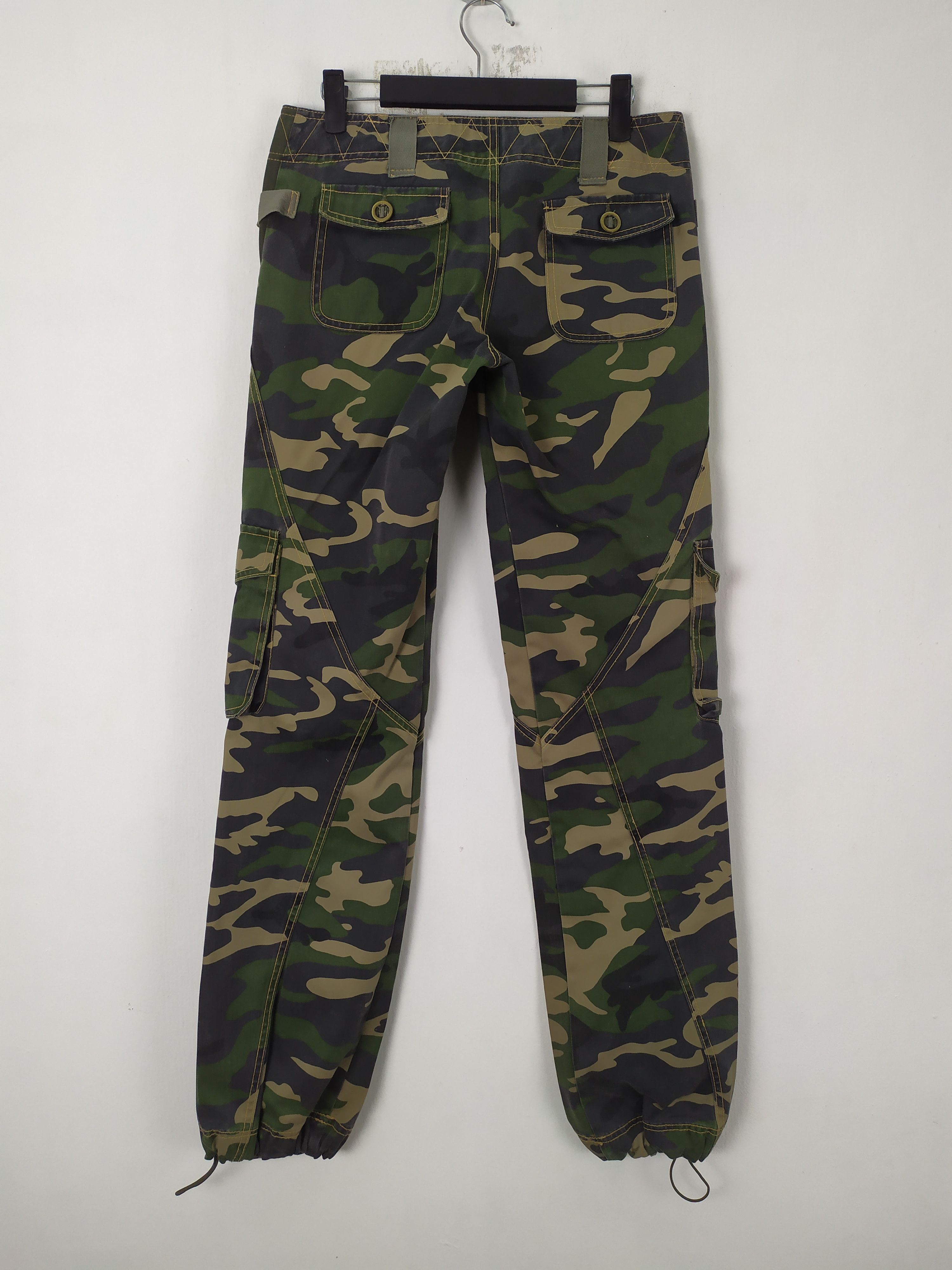 ADDICT ADDICTION CAMO LOWRISE CARGO PANTS MULTIPOCKET BAPE STYLE Size US 29 - 16 Thumbnail