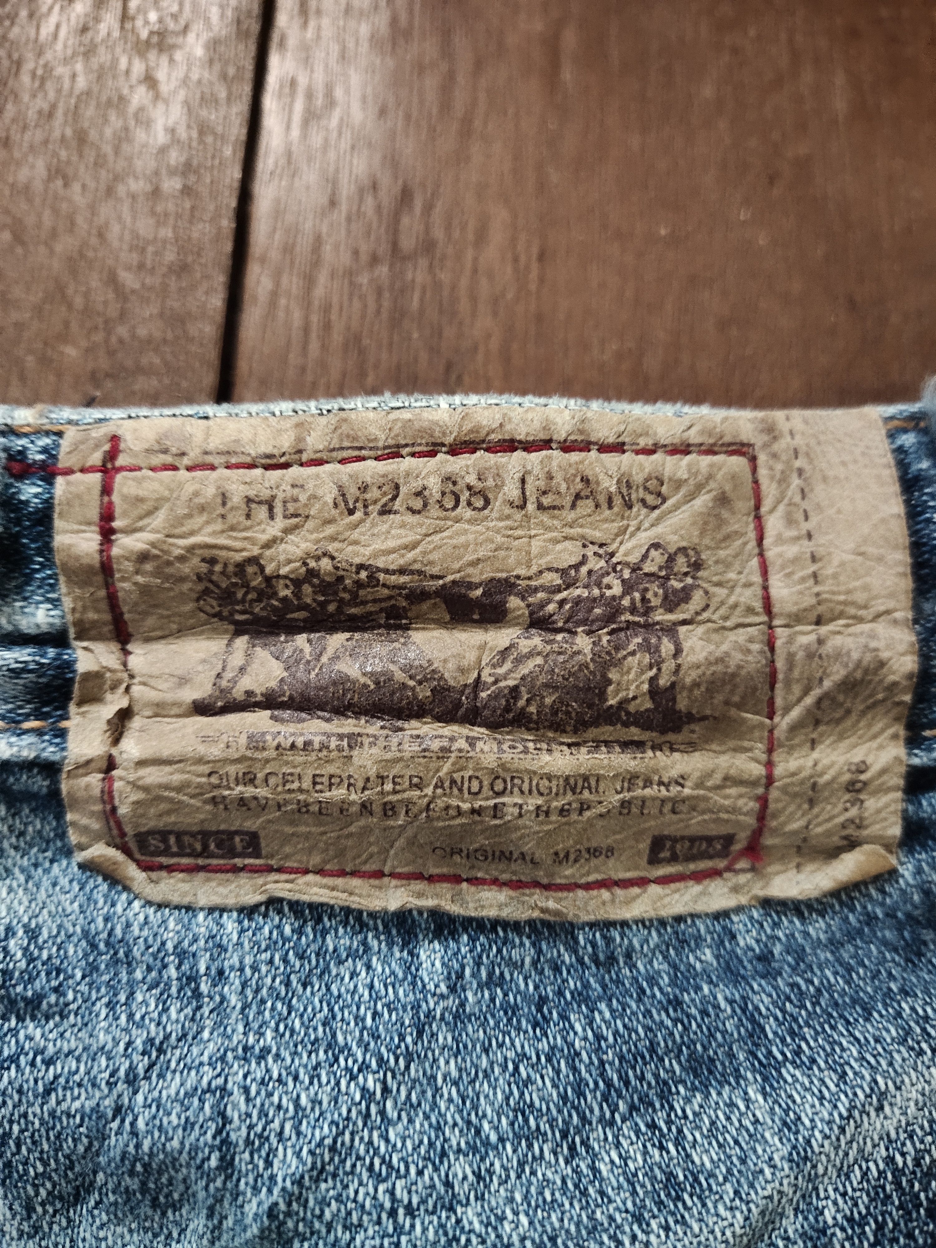 Japanese Brand × Jean Rare M2368 jeans japanese brand distressed denim Size 31" - 3 Thumbnail
