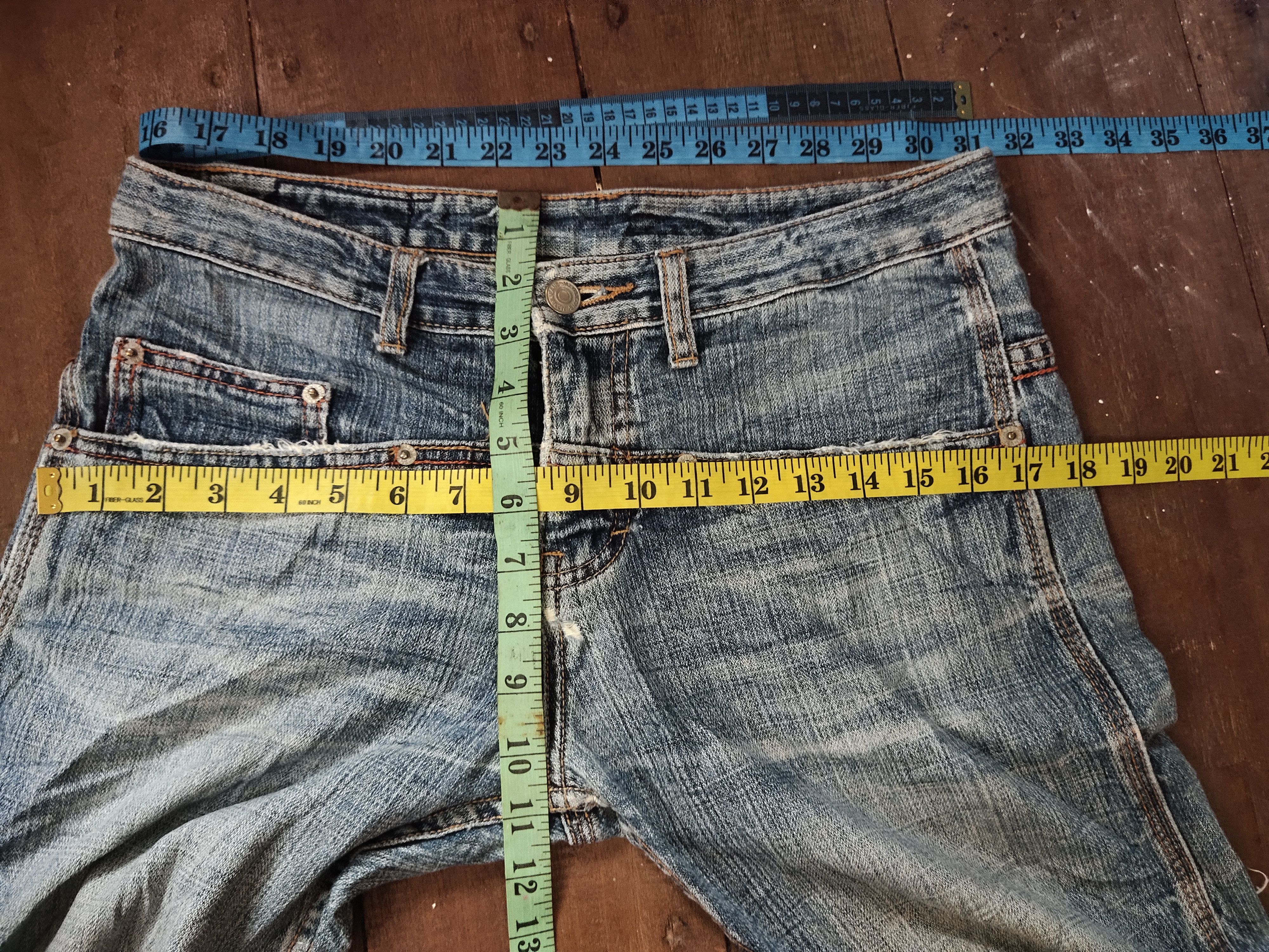 Japanese Brand × Jean Rare M2368 jeans japanese brand distressed denim Size 31" - 11 Thumbnail
