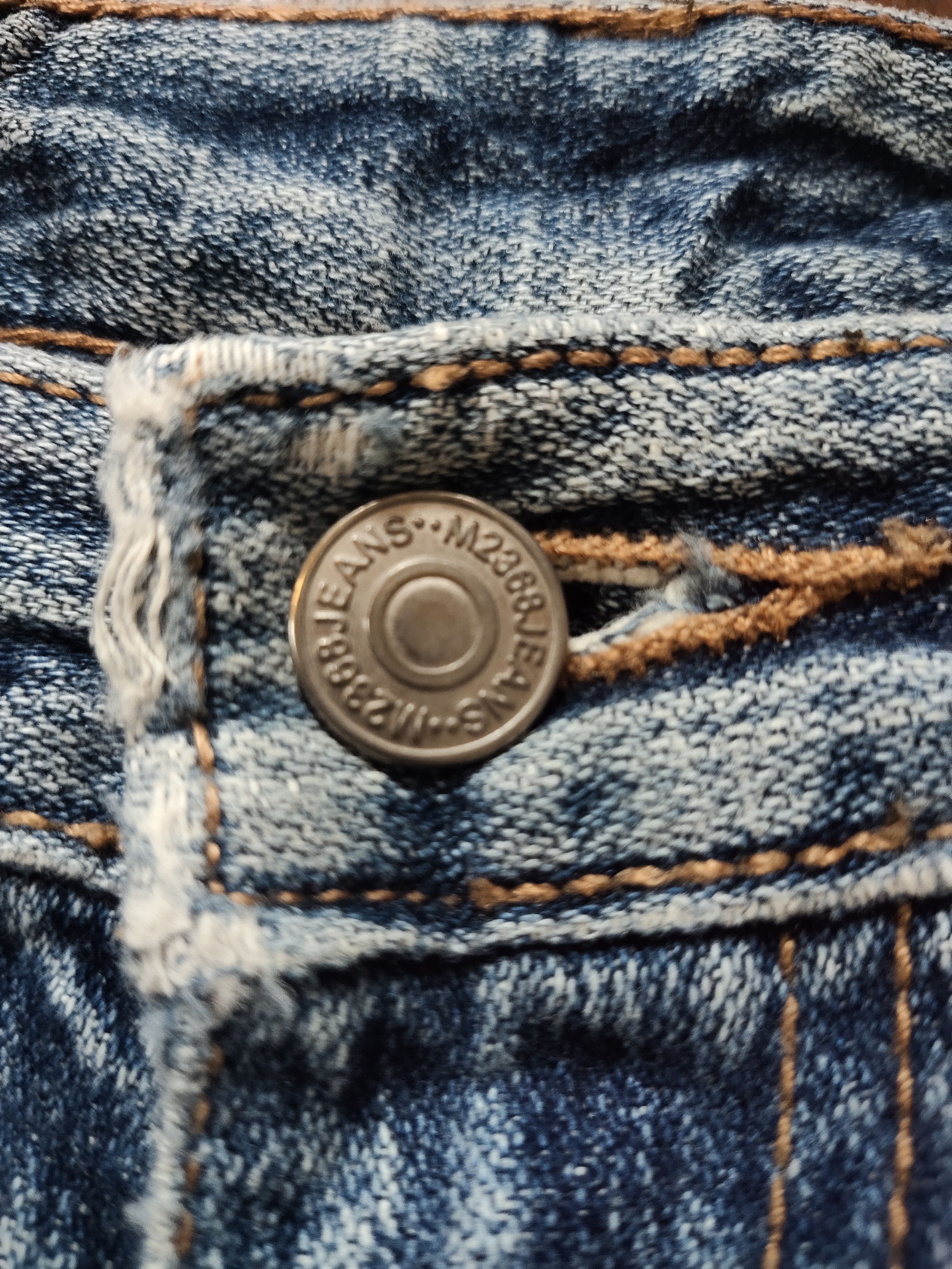 Japanese Brand × Jean Rare M2368 jeans japanese brand distressed denim Size 31" - 4 Thumbnail