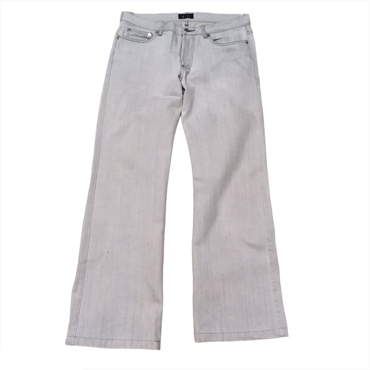 A.P.C. A. P. C. Distressed Style White Denim Pants Size US 32 / EU 48 - 1 Thumbnail