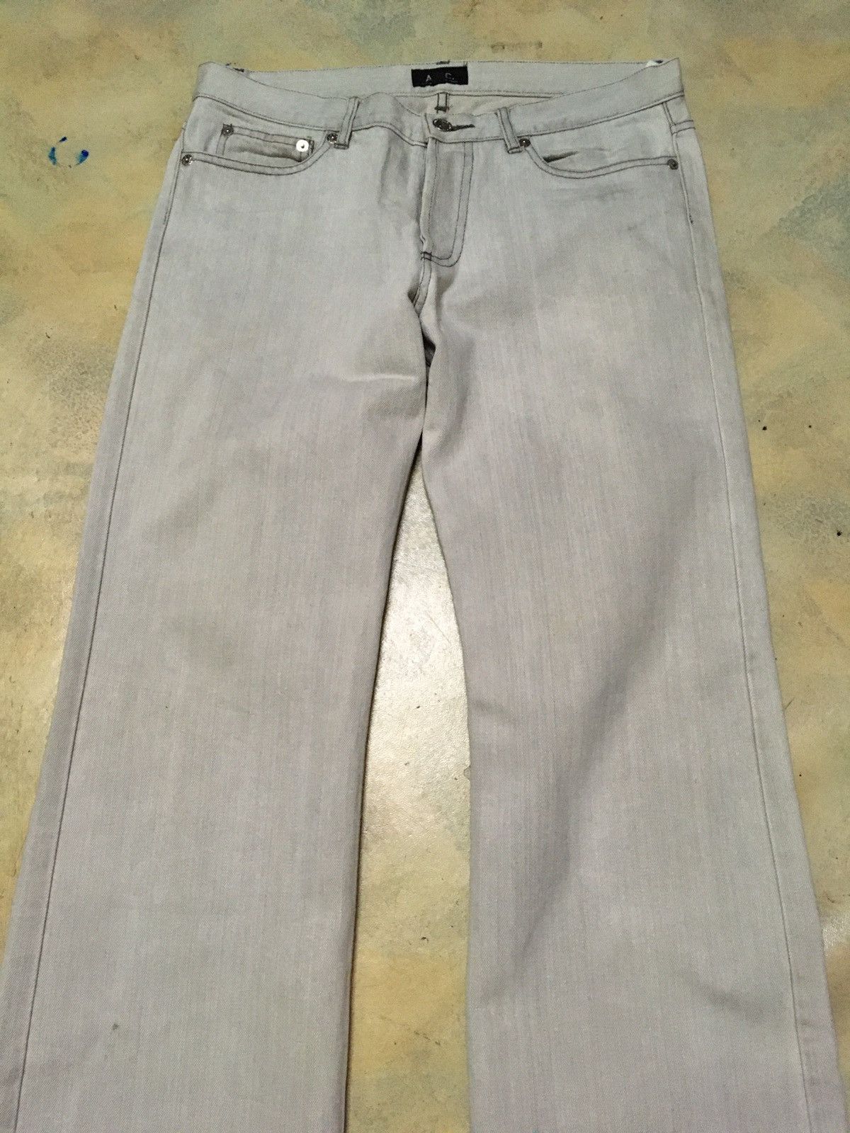 A.P.C. A. P. C. Distressed Style White Denim Pants Size US 32 / EU 48 - 3 Thumbnail