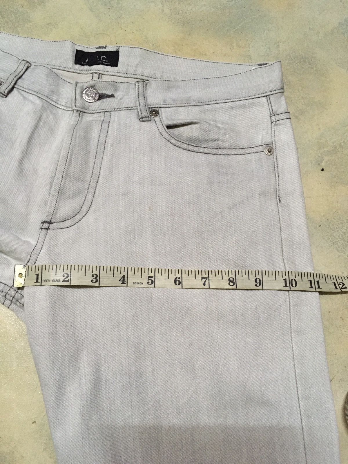 A.P.C. A. P. C. Distressed Style White Denim Pants Size US 32 / EU 48 - 15 Thumbnail