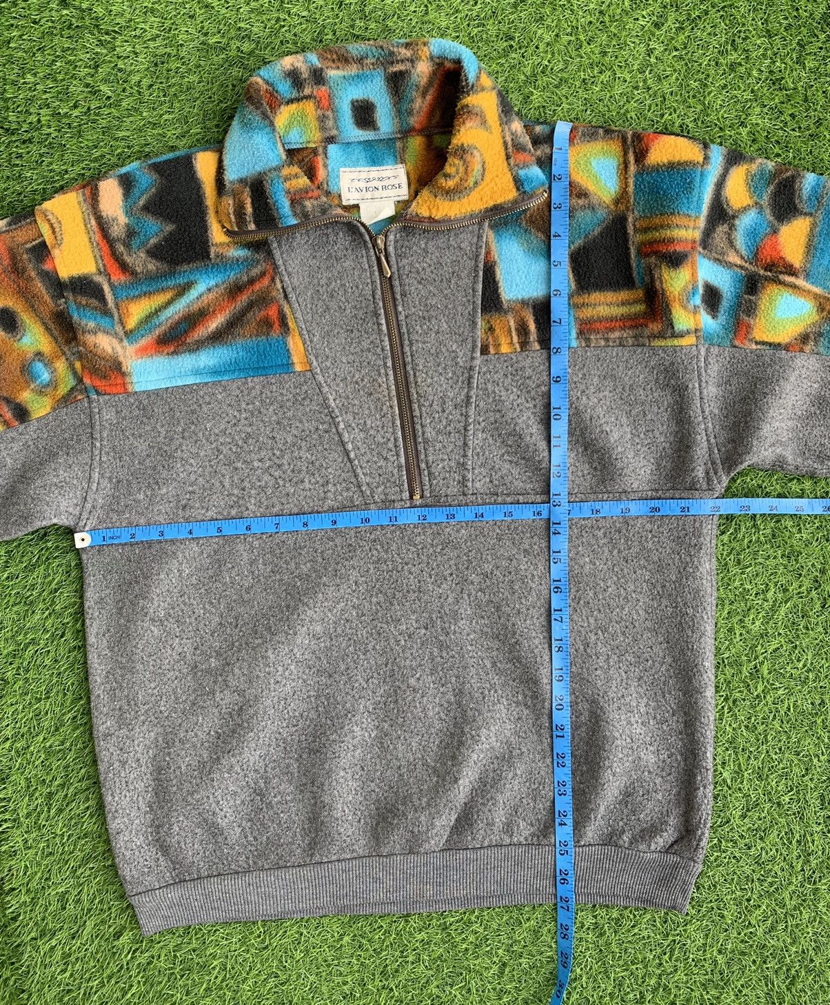 Japanese Brand Japanese Brand L’Avion Rose 🌹 Art Design Fleece Size US M / EU 48-50 / 2 - 10 Thumbnail