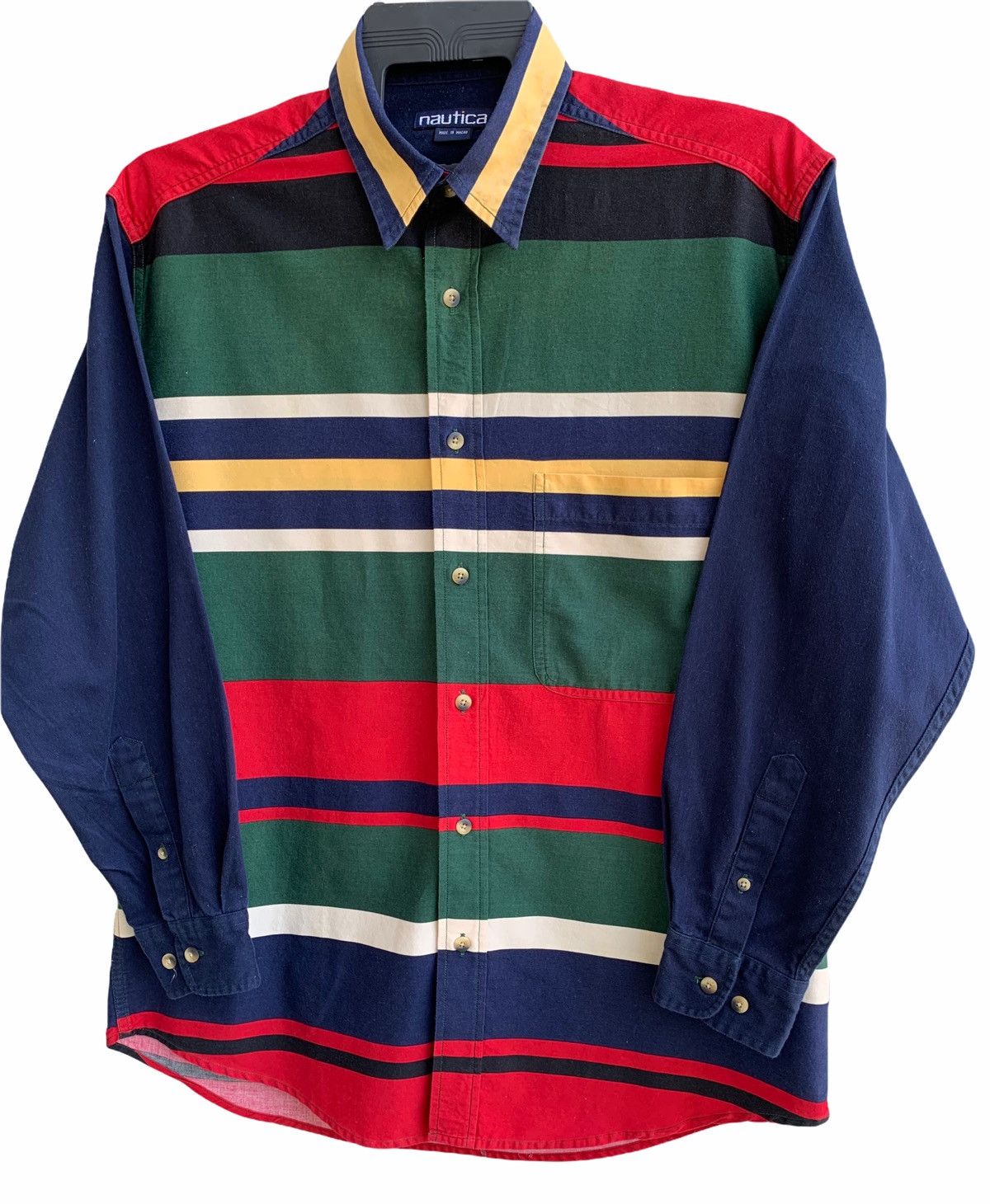 Nautica Nautica Mens Shirt Multicolor Stripe Long Sleeve Size US M / EU 48-50 / 2 - 1 Thumbnail