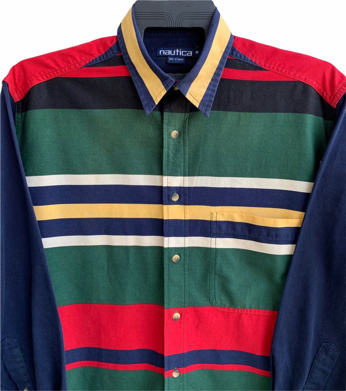 Nautica Nautica Mens Shirt Multicolor Stripe Long Sleeve Size US M / EU 48-50 / 2 - 9 Thumbnail