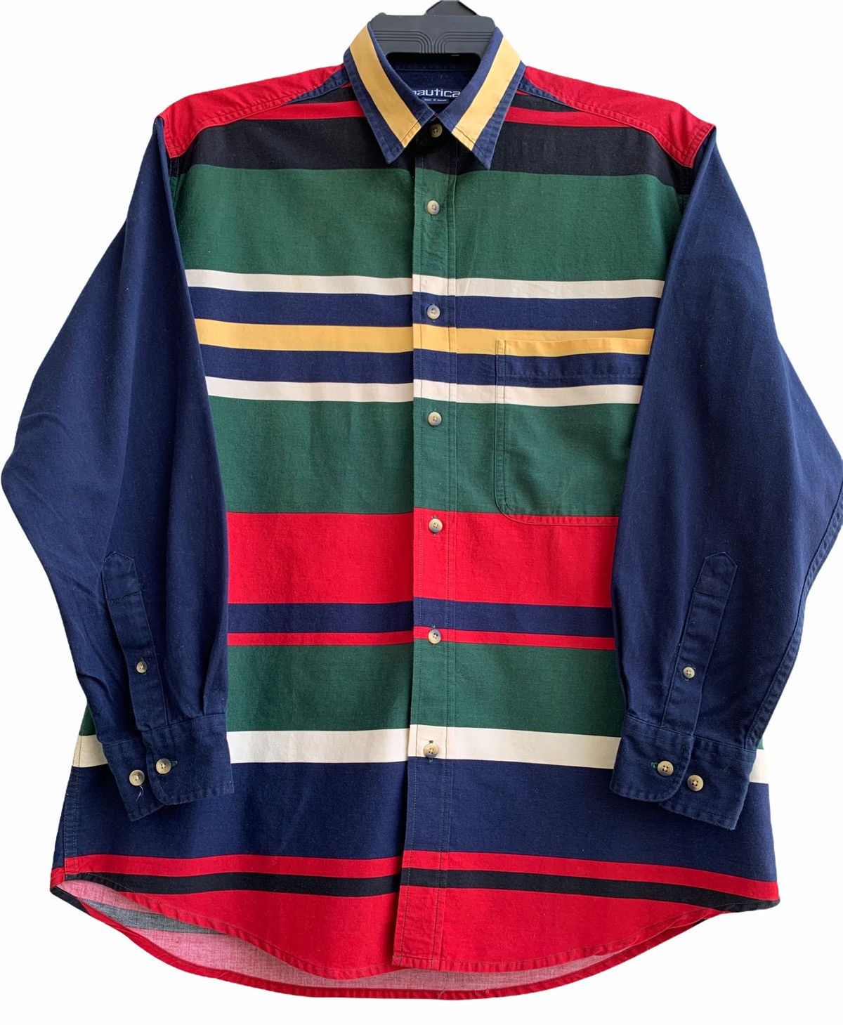 Nautica Nautica Mens Shirt Multicolor Stripe Long Sleeve Size US M / EU 48-50 / 2 - 3 Thumbnail
