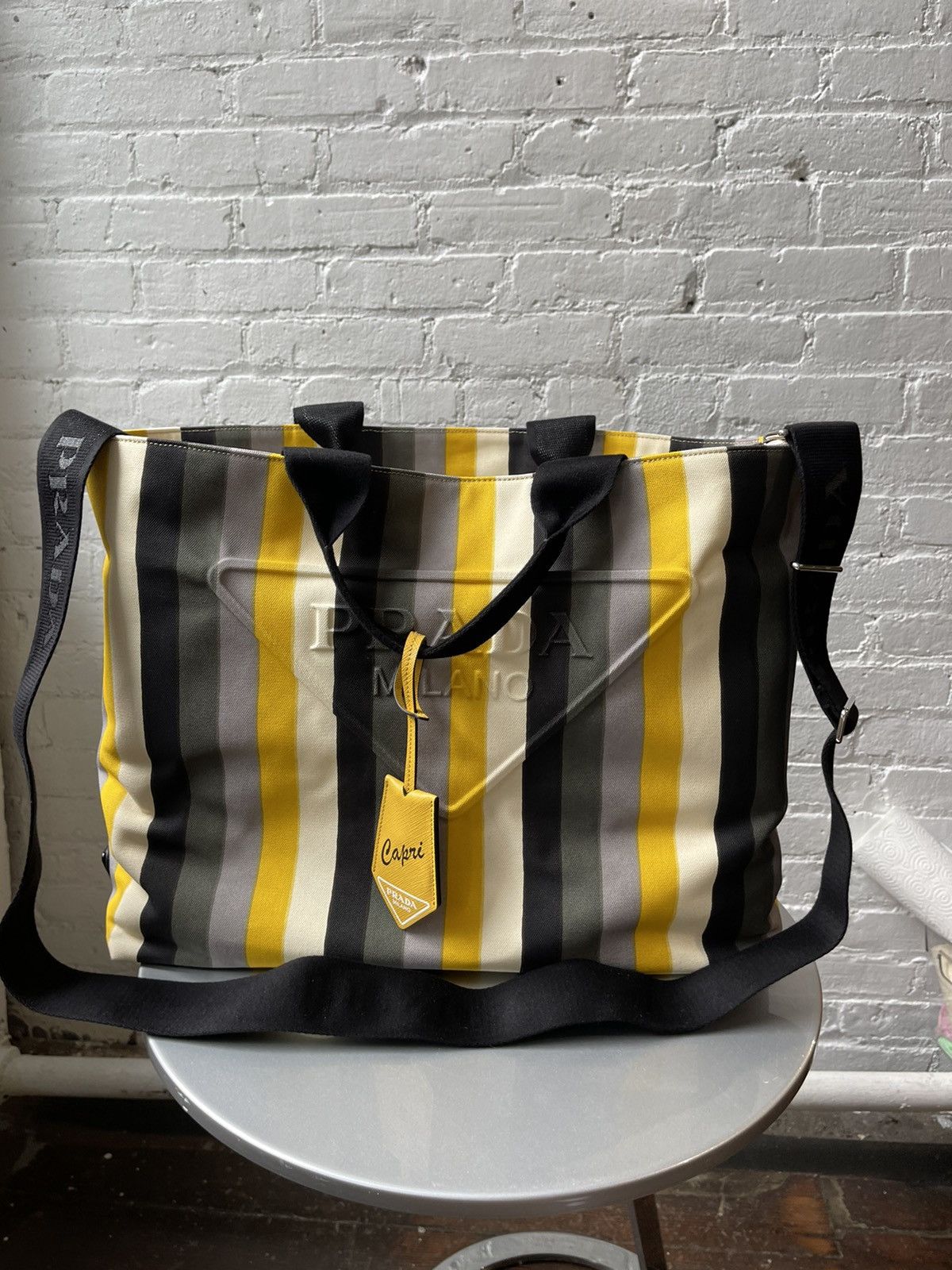 Prada Prada 2022 1/20 For Capri ONLY COLOR WAY DUFFLE LUGGAGE BAG Size ONE SIZE - 11 Thumbnail