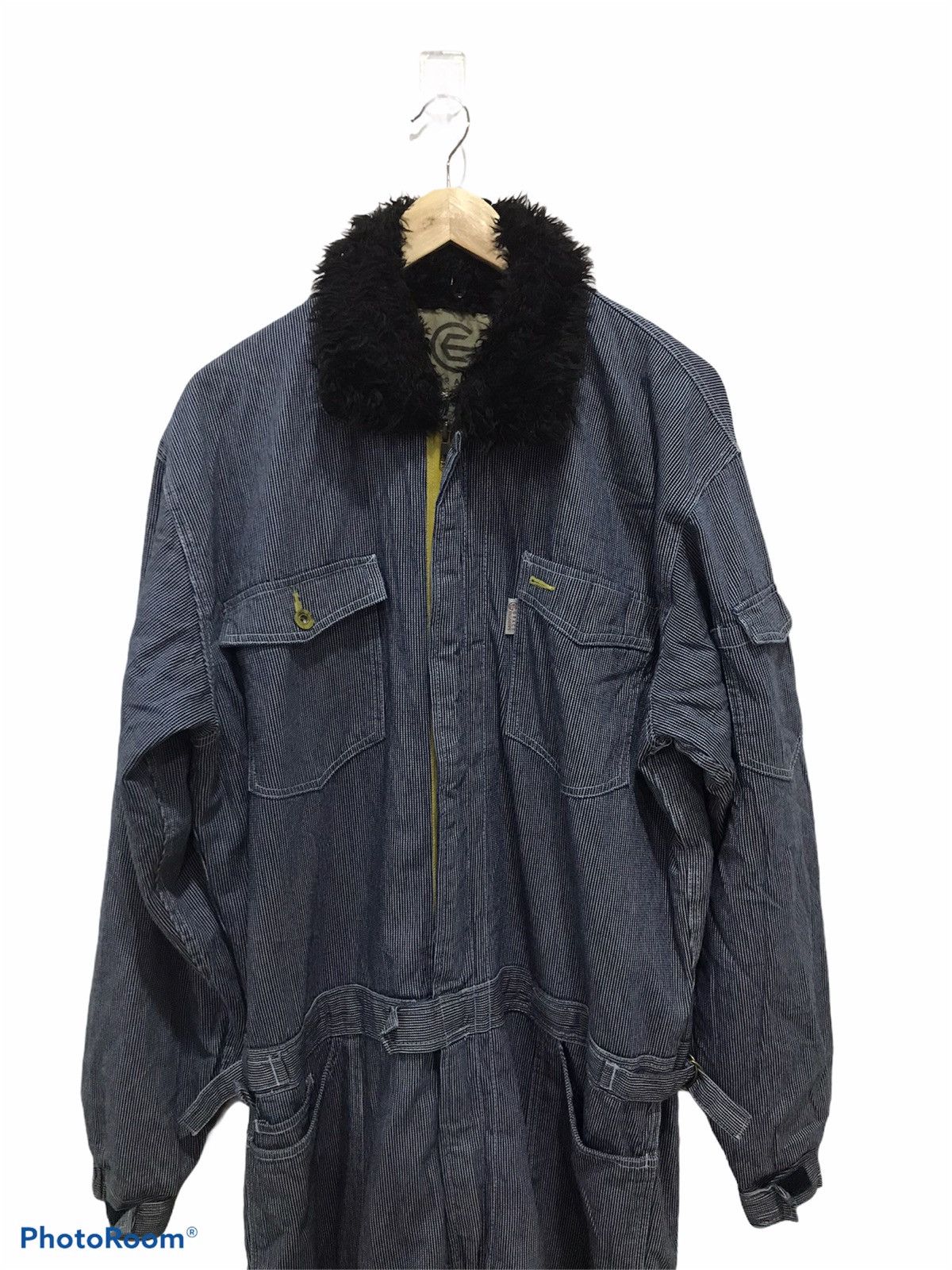 Japanese Brand Grace Engineer’s Sheep’s wool hickory overall Size US 36 / EU 52 - 1 Thumbnail