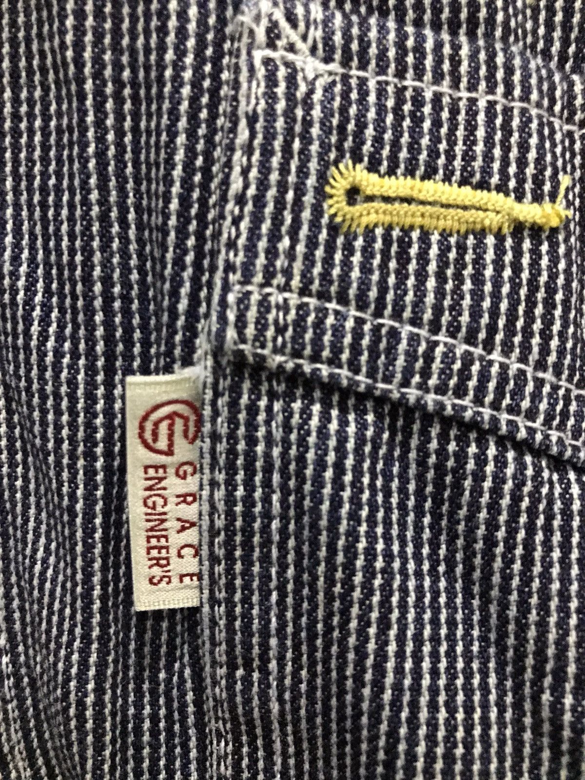 Japanese Brand Grace Engineer’s Sheep’s wool hickory overall Size US 36 / EU 52 - 11 Thumbnail