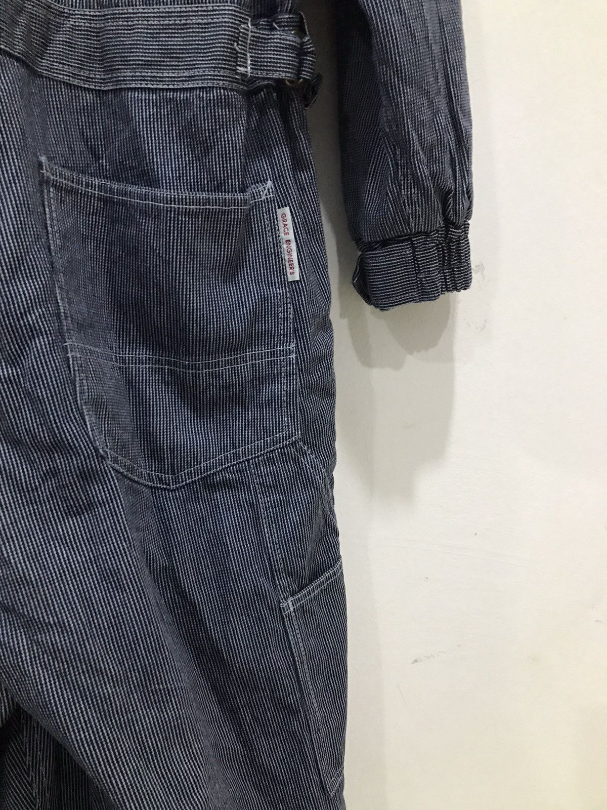 Japanese Brand Grace Engineer’s Sheep’s wool hickory overall Size US 36 / EU 52 - 16 Thumbnail