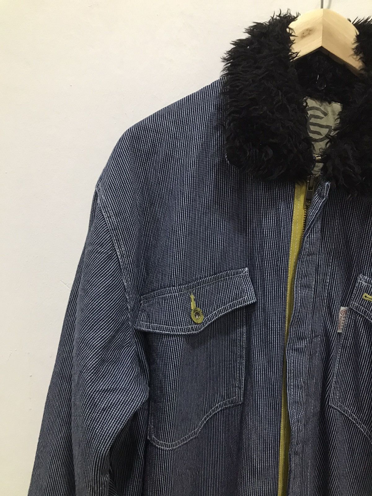 Japanese Brand Grace Engineer’s Sheep’s wool hickory overall Size US 36 / EU 52 - 8 Thumbnail