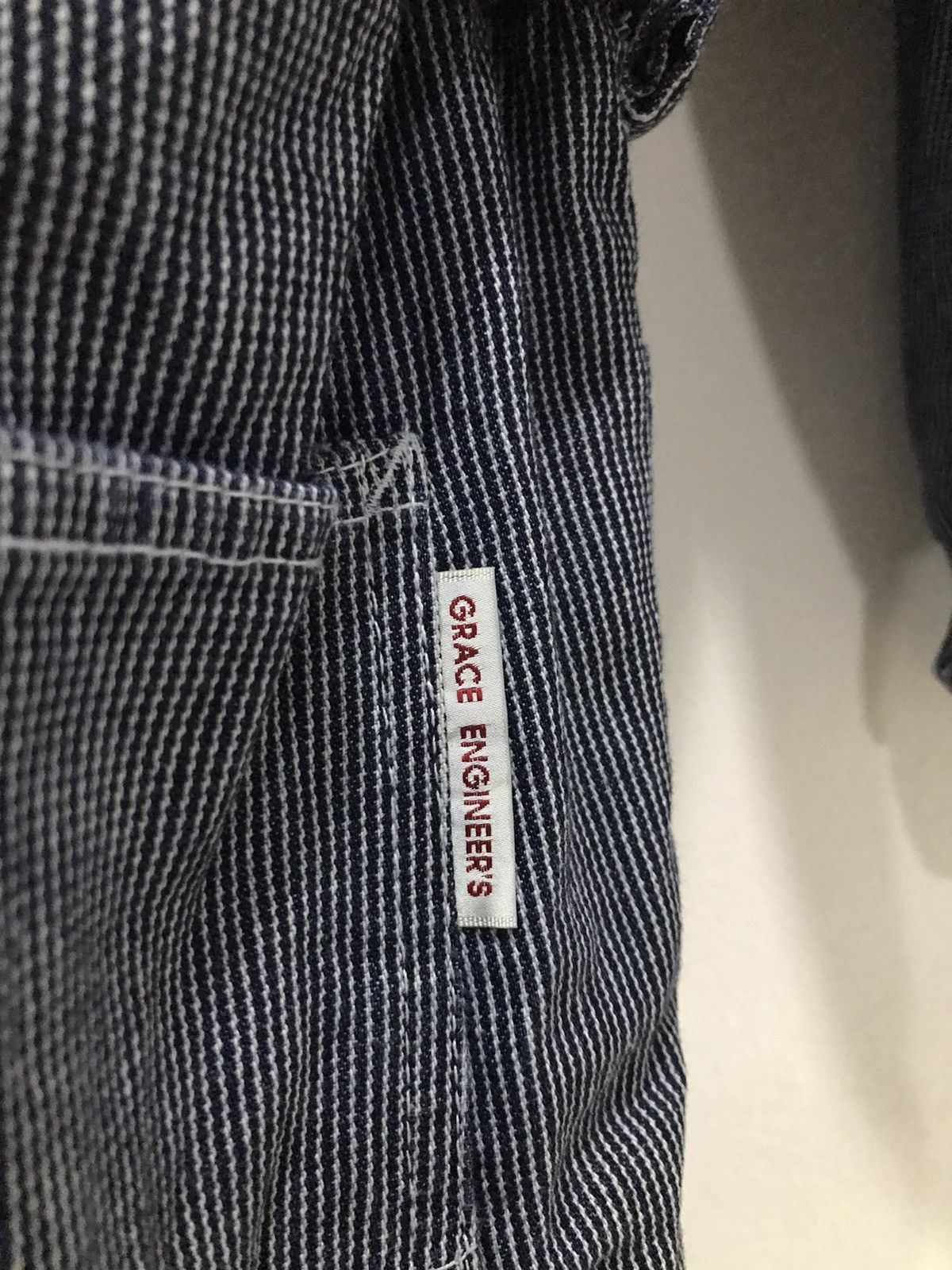 Japanese Brand Grace Engineer’s Sheep’s wool hickory overall Size US 36 / EU 52 - 17 Thumbnail